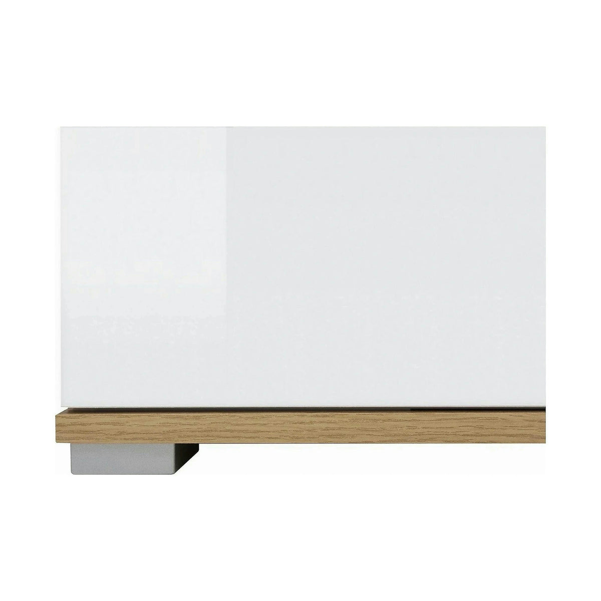 Comoda ZELE KOM4D, alb/stejar wotan, PAL, 104x41x106 cm
