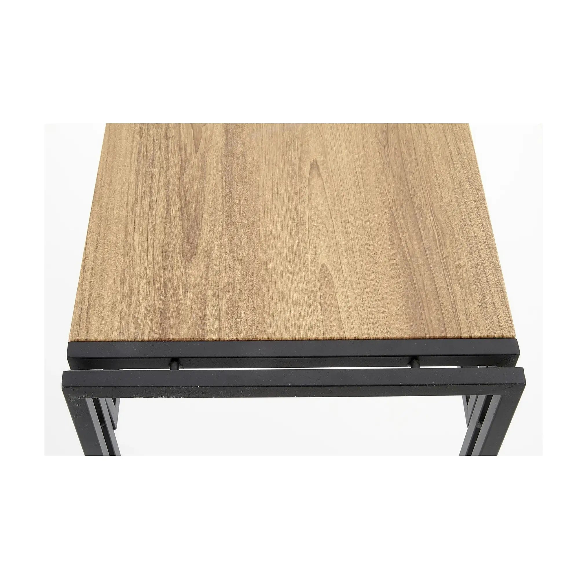 Consola BOLIVAR KN1, stejar auriu/negru, 90x35x76 cm