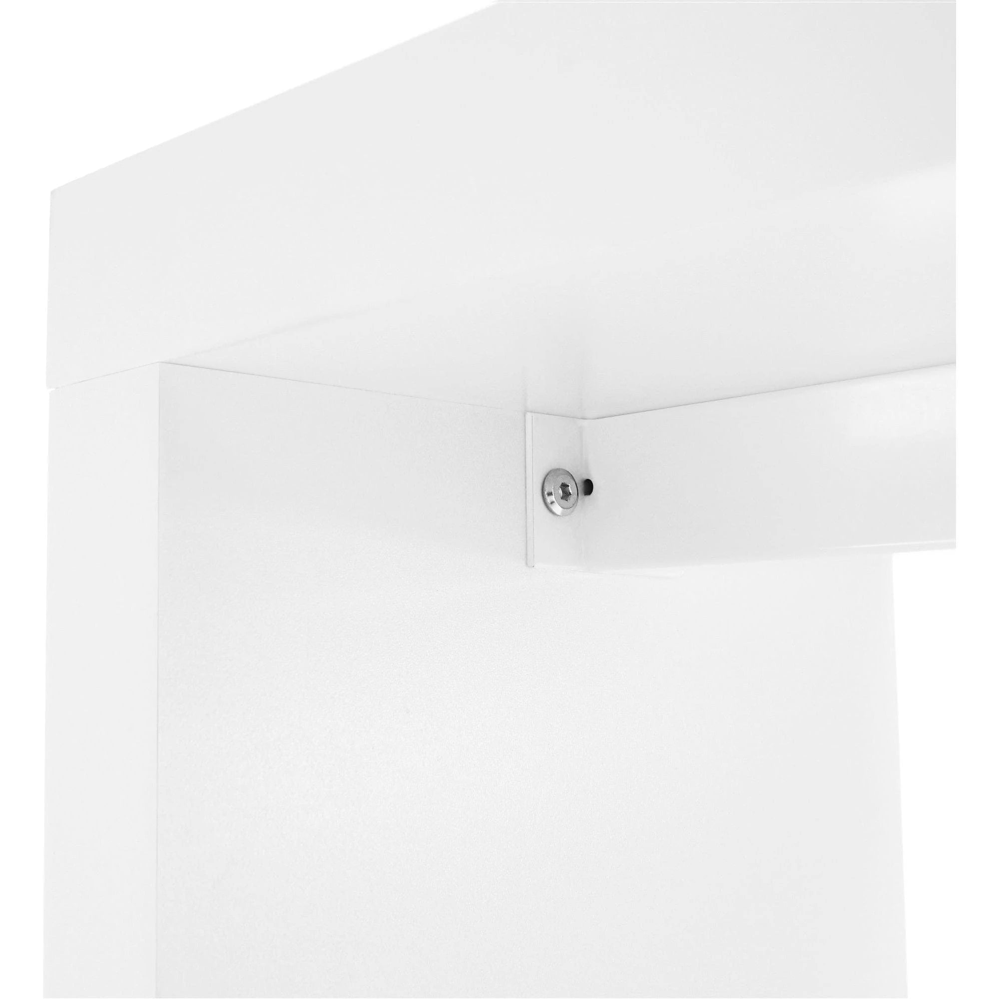 Consola FITRON, alb, PAL laminat, 183x28x80 cm