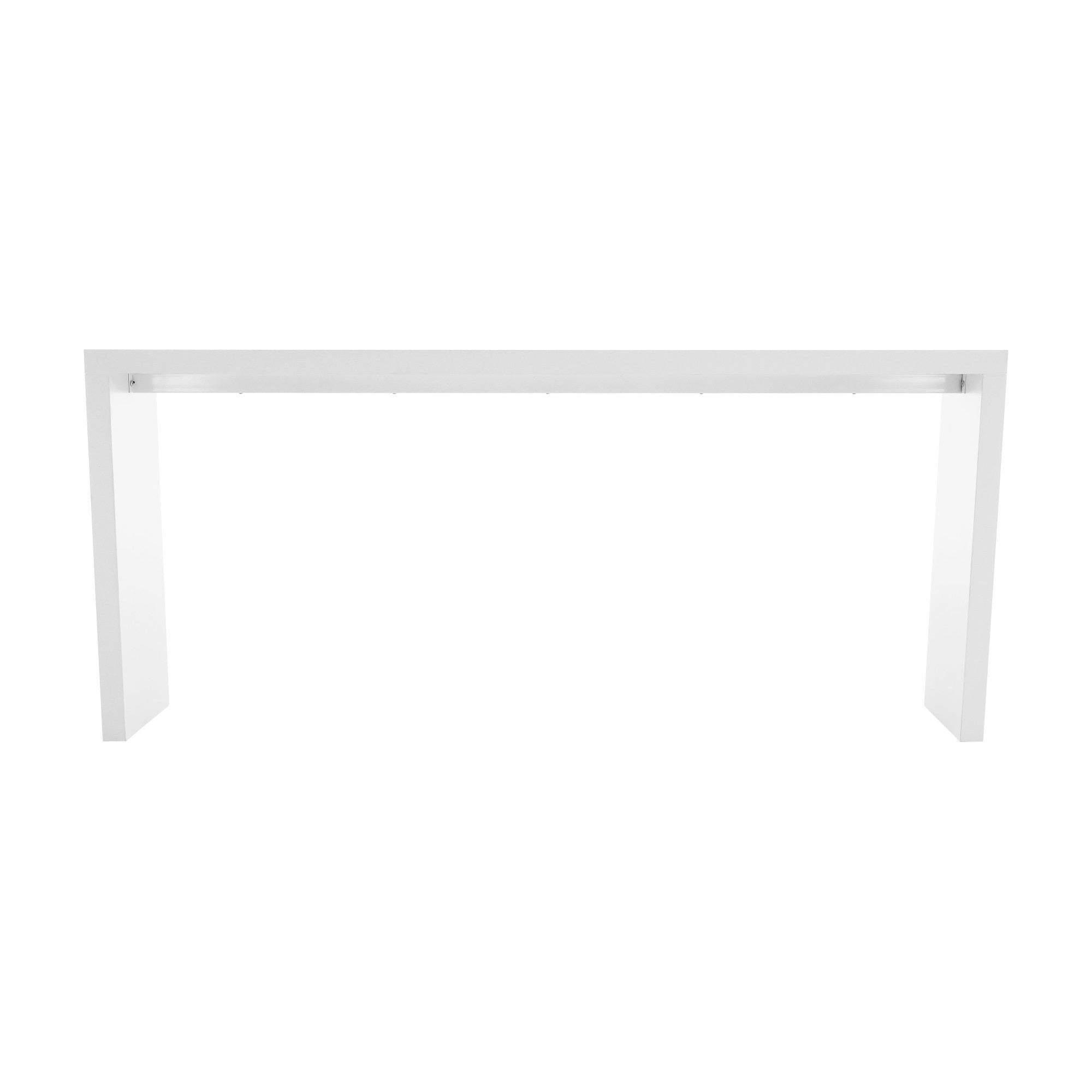 Consola FITRON, alb, PAL laminat, 183x28x80 cm