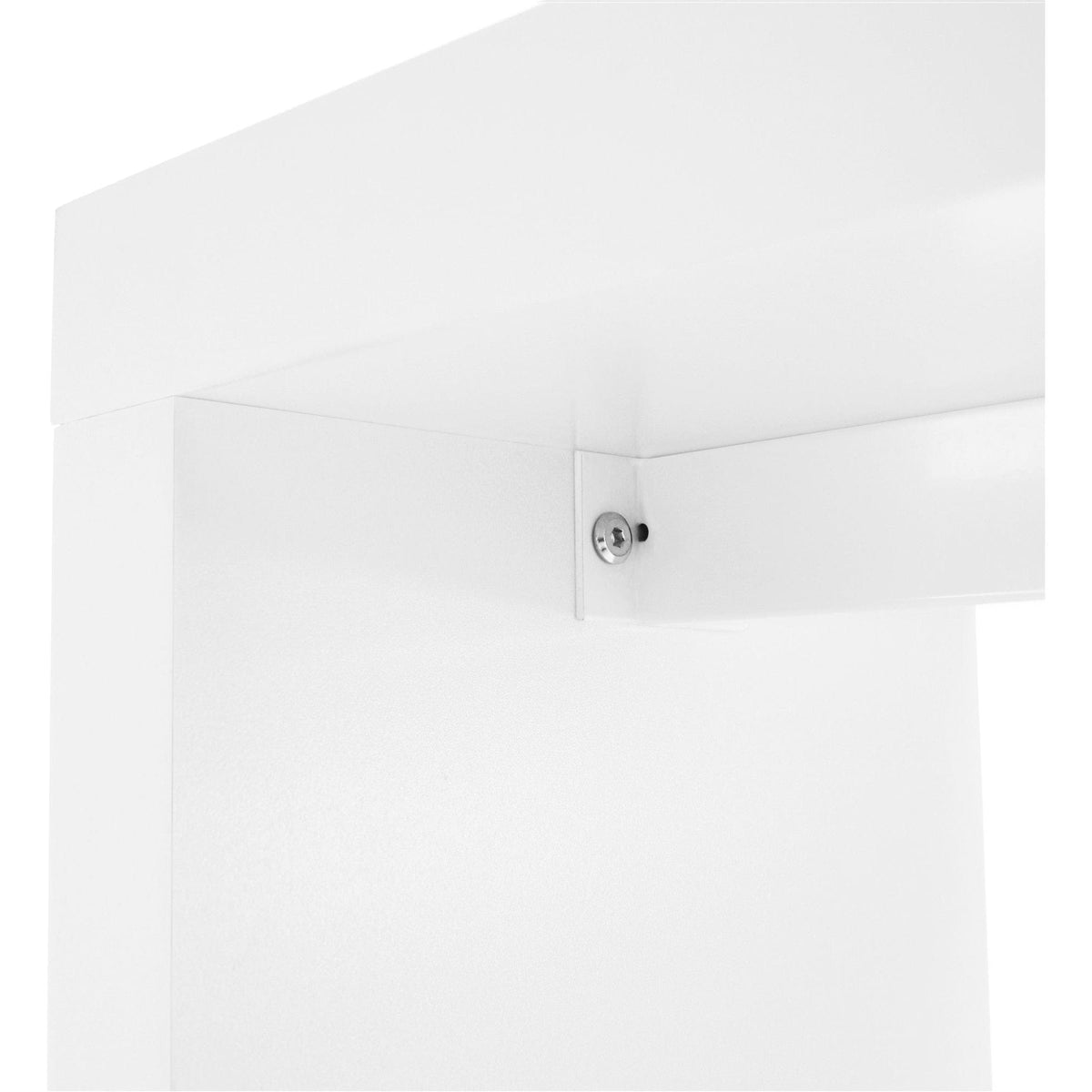 Consola FITRON, alb, PAL laminat, 183x28x80 cm