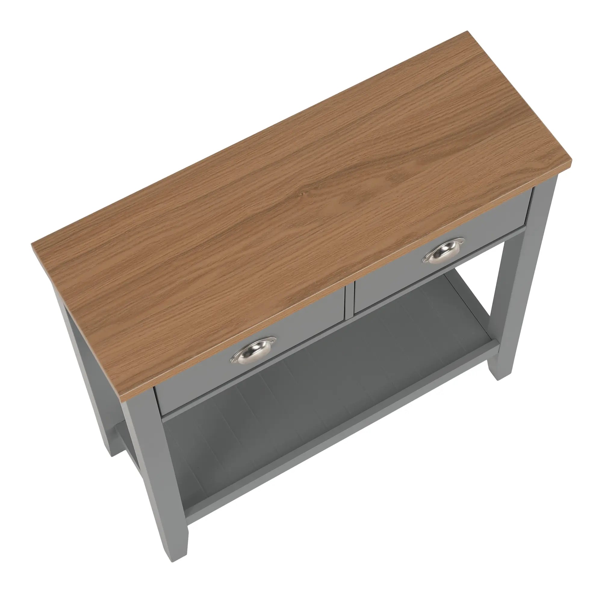 Consola JEREVAN, nuc/gri deschis, 80x30x80 cm