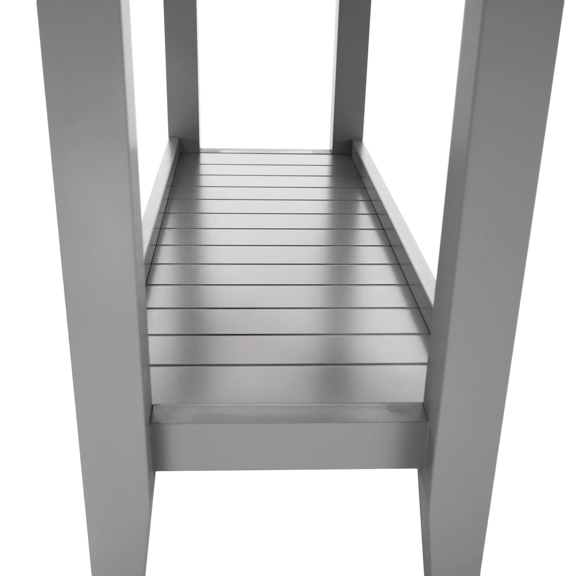 Consola JEREVAN, nuc/gri deschis, 80x30x80 cm