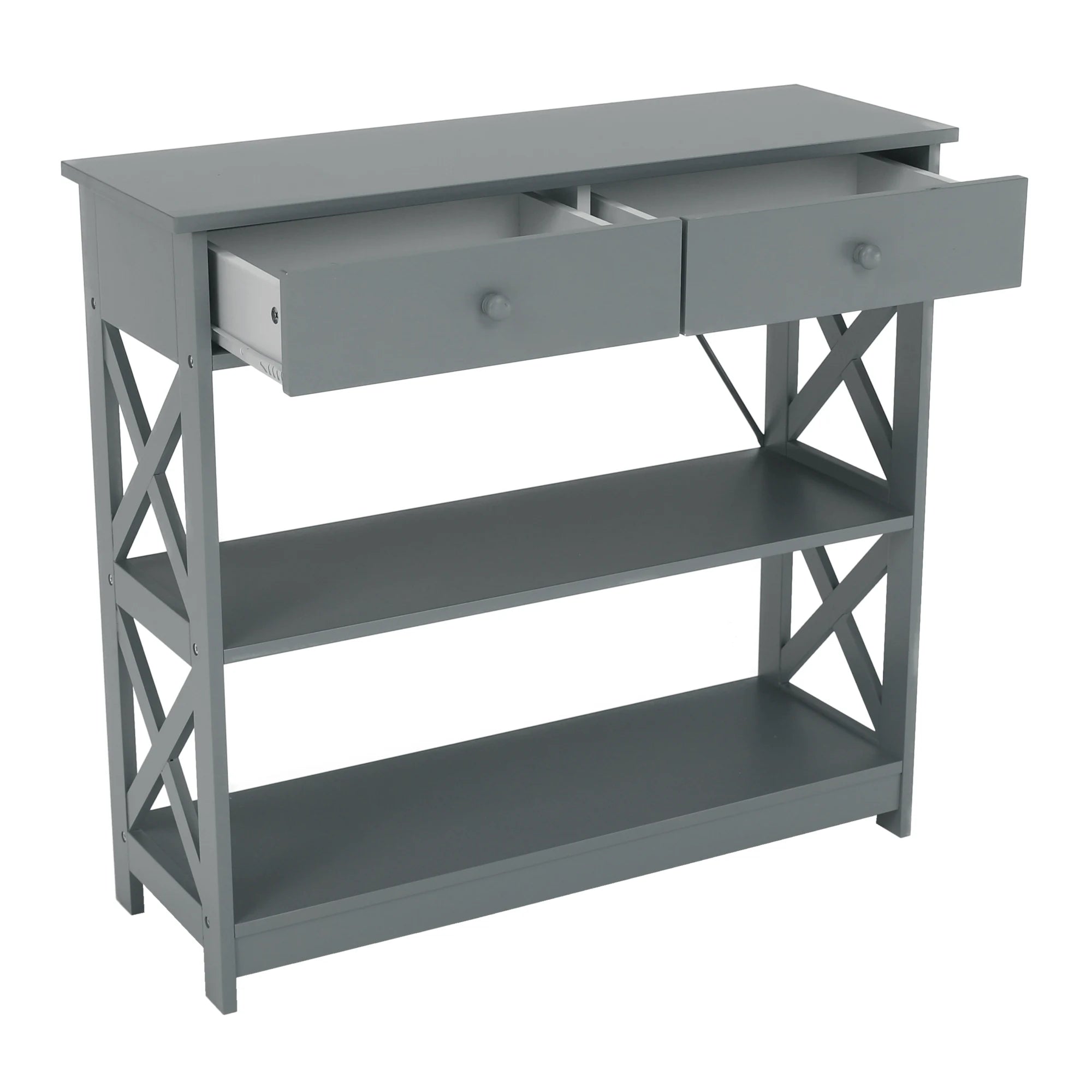 Consola LOMIR, gri, 87x30x80 cm