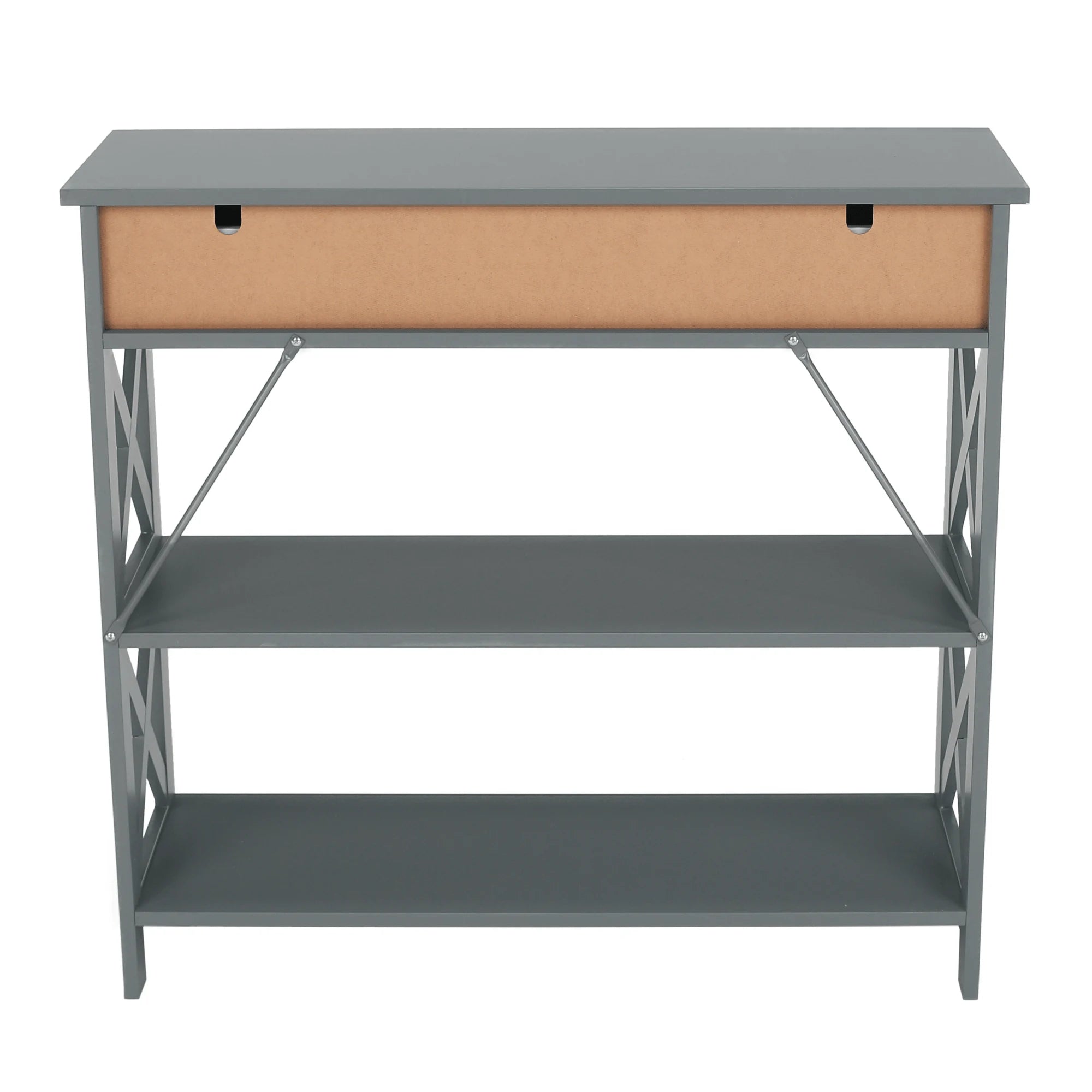 Consola LOMIR, gri, 87x30x80 cm