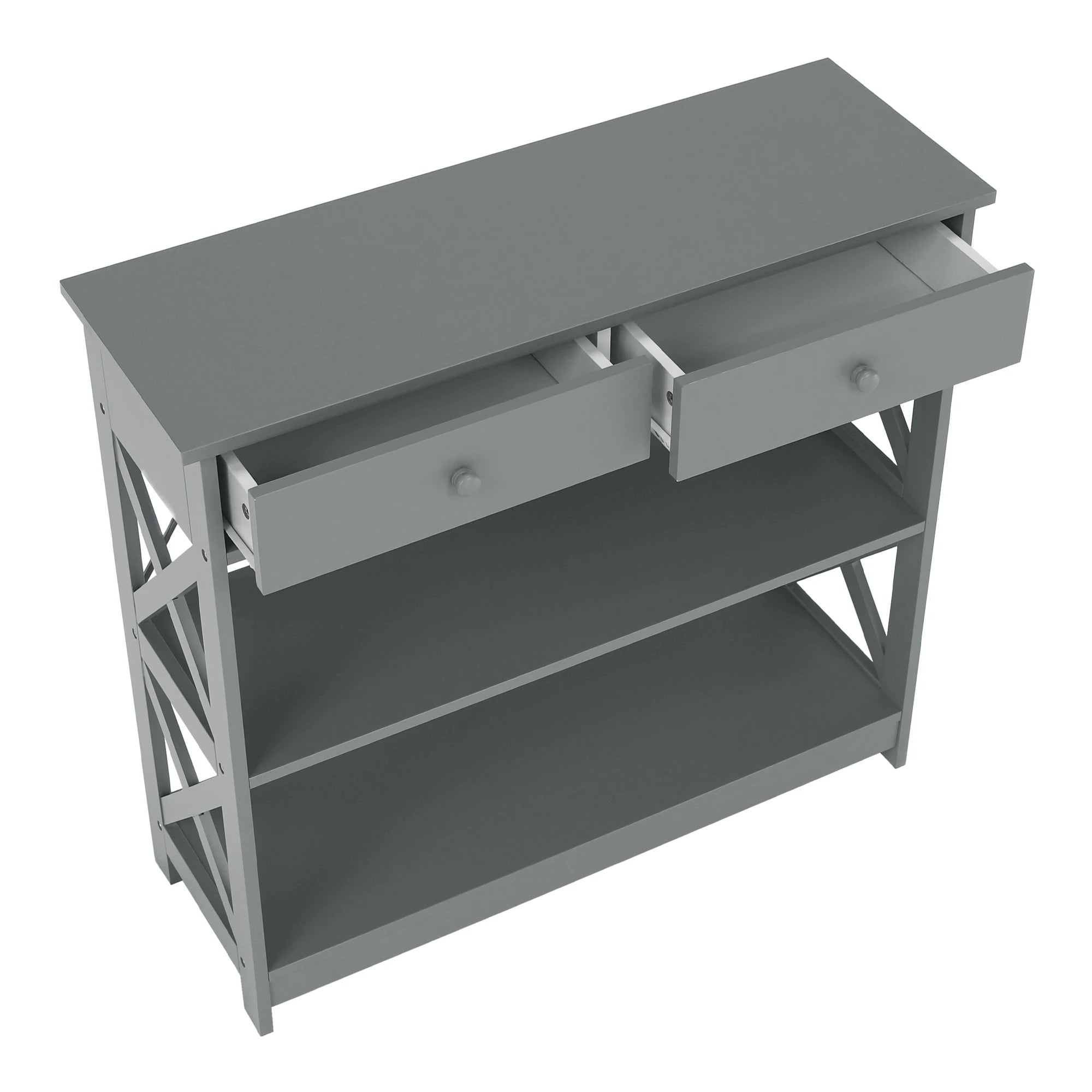 Consola LOMIR, gri, 87x30x80 cm