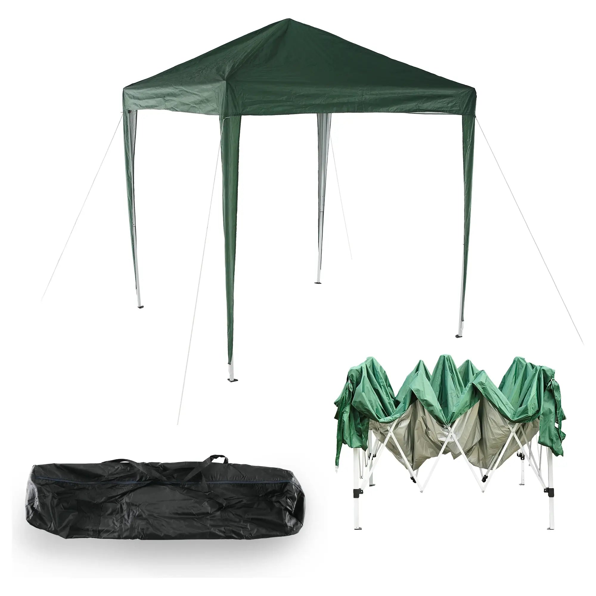 Cort gradina pliabil TREKAN TIP 1, verde, poliester/otel, 200x200x250 cm