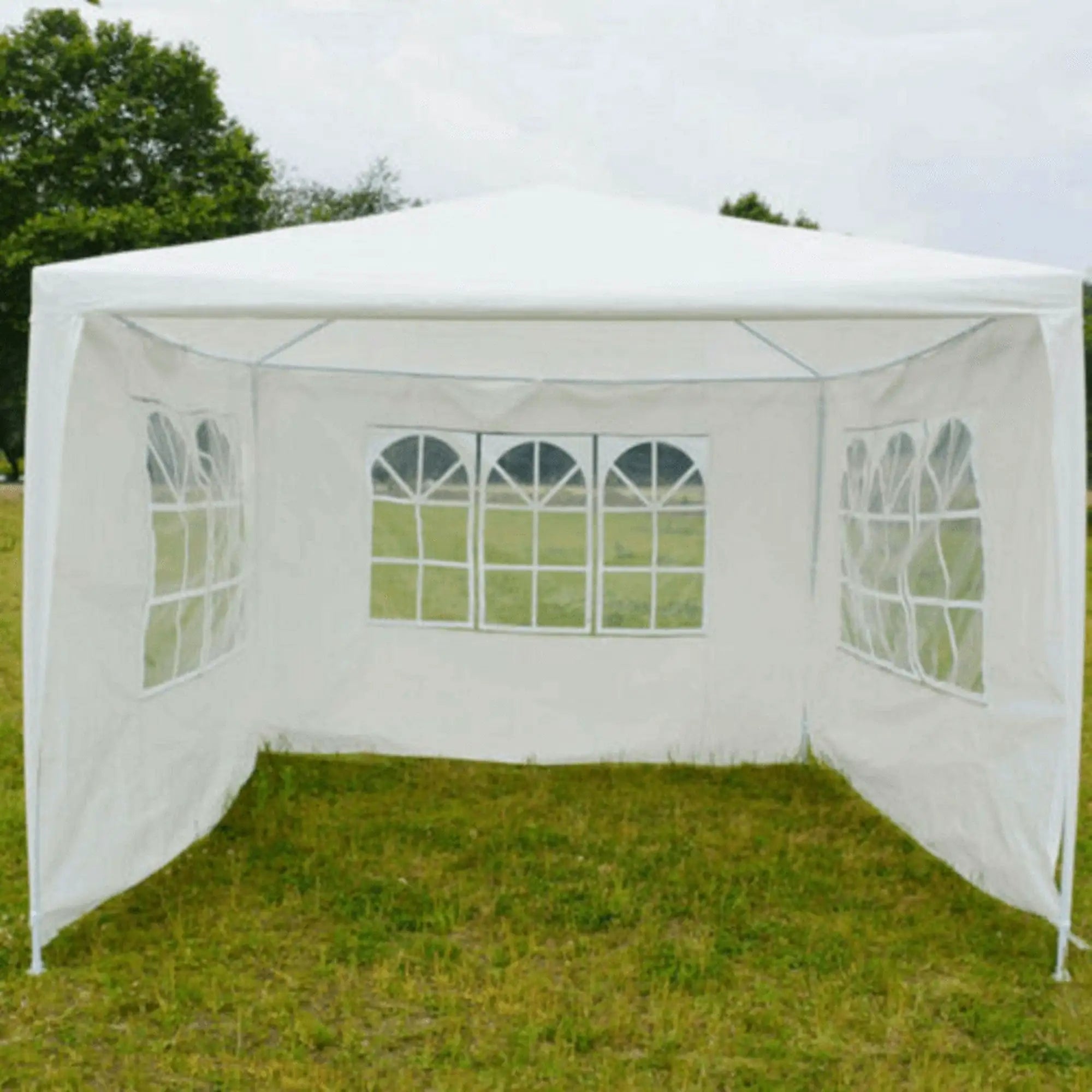 Cort gradina TEKNO TYP 1, alb, polietilena/otel, 300x300x245 cm