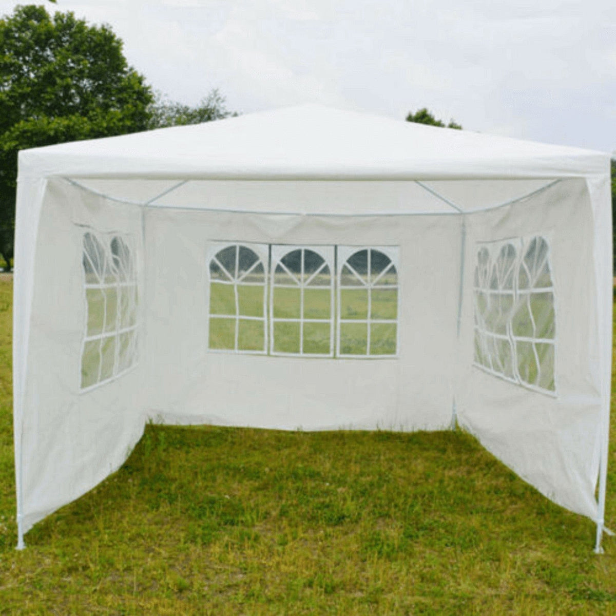 Cort gradina TEKNO TYP 1, alb, polietilena/otel, 300x300x245 cm