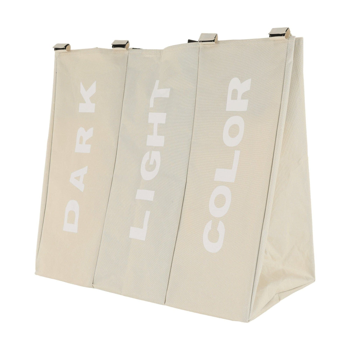 Cos de rufe LAUNDRY NEW TYP 3, bej, panza/metal, 62x35x60 cm