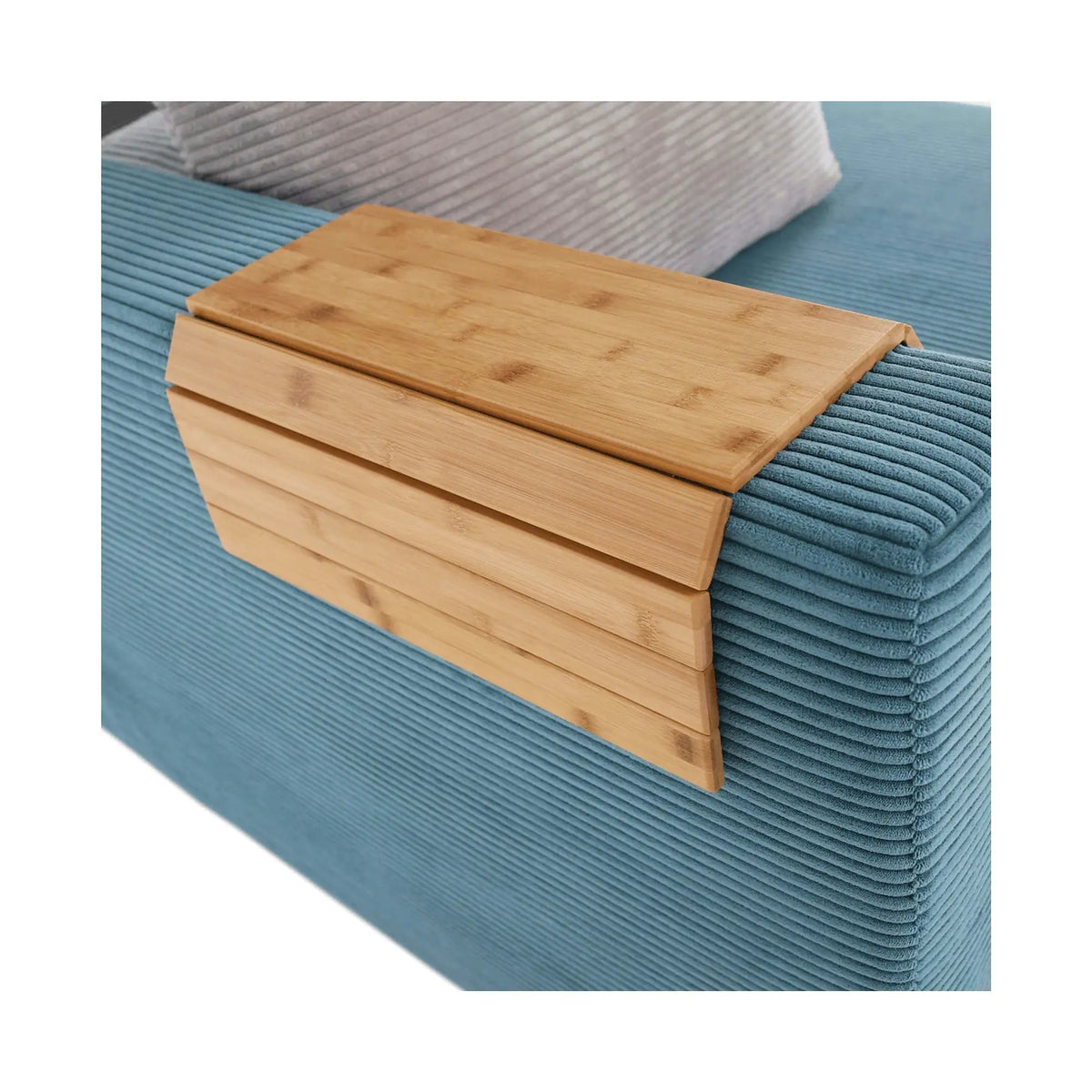 Cotiera flexibila canapea ALTE, stejar, bambus/pasla, 48x1x39 cm