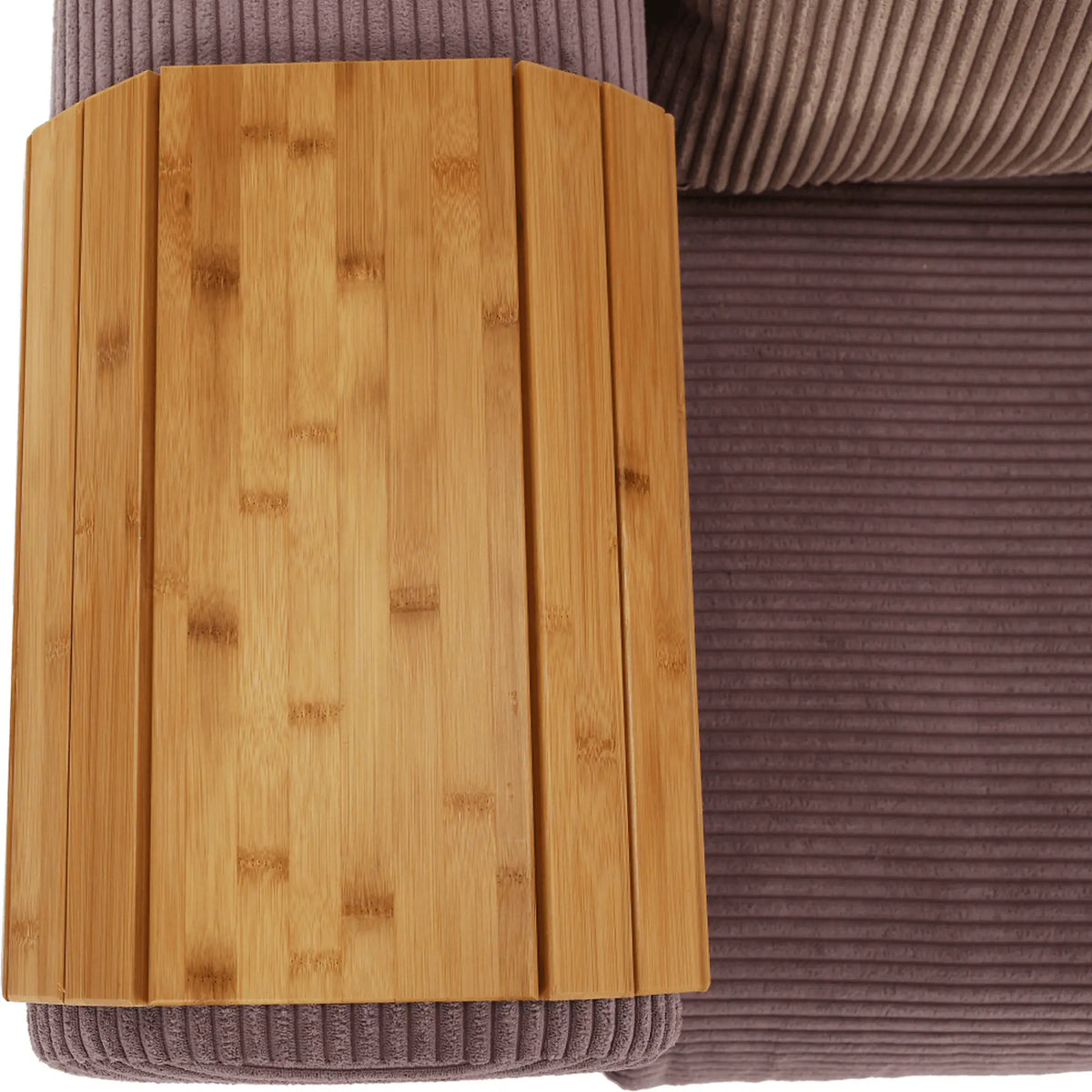 Cotiera flexibila canapea ALTE, stejar, bambus/pasla, 48x1x39 cm