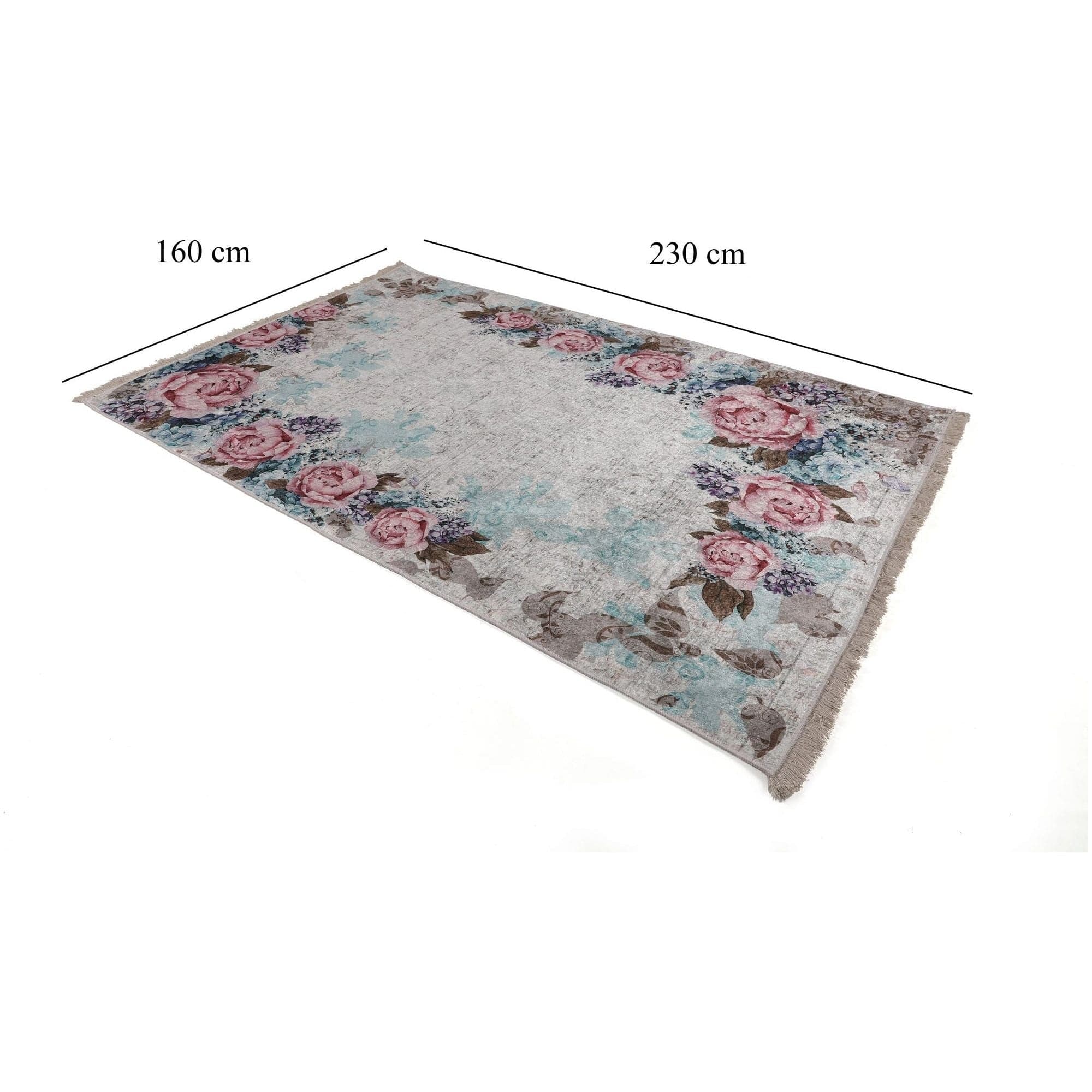 Covor, 120x180 cm, forma dreptunghiulara, poliester, multicolor, ASR CRPT-149