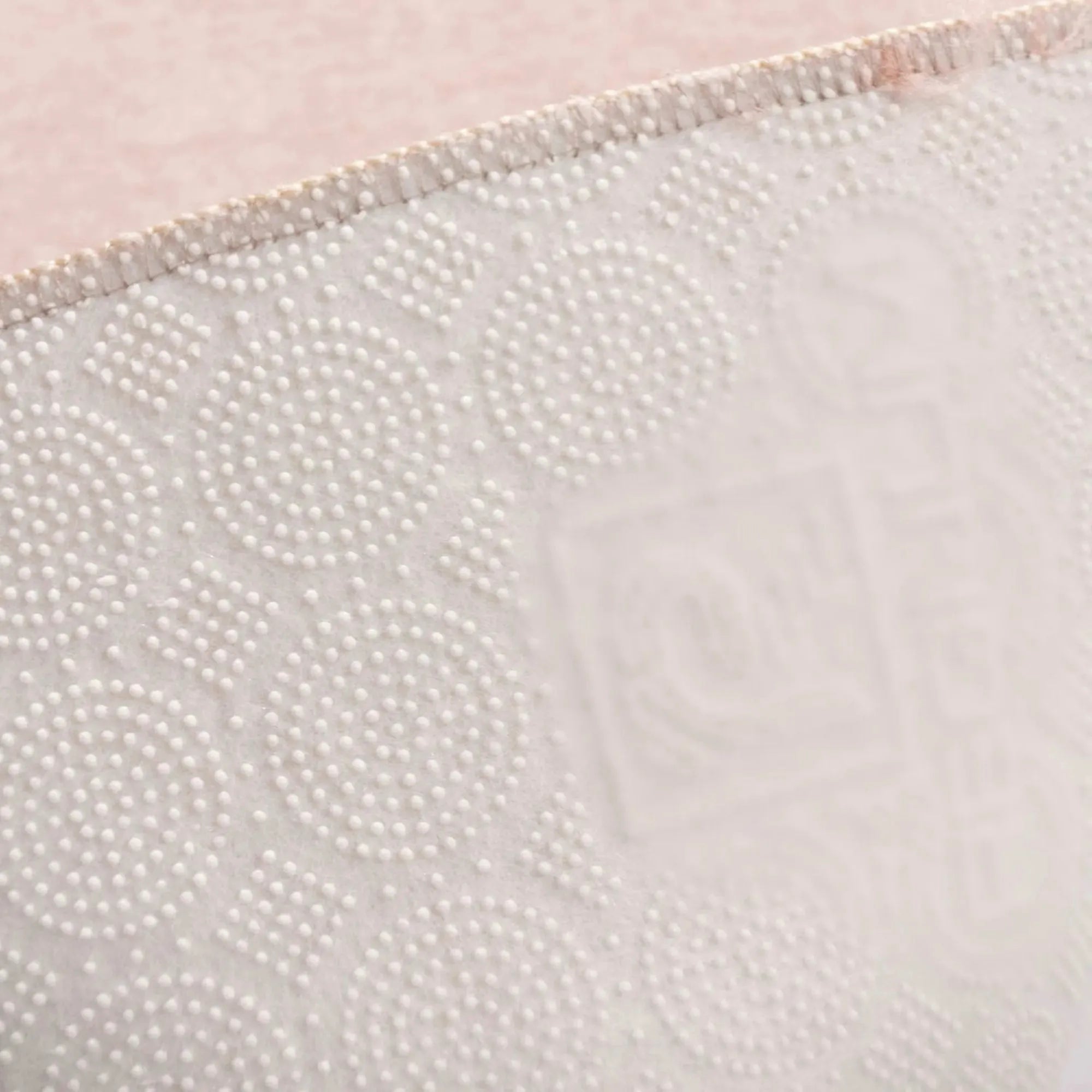Covor 1286, 80x80 cm, forma rotunda, acril, crem