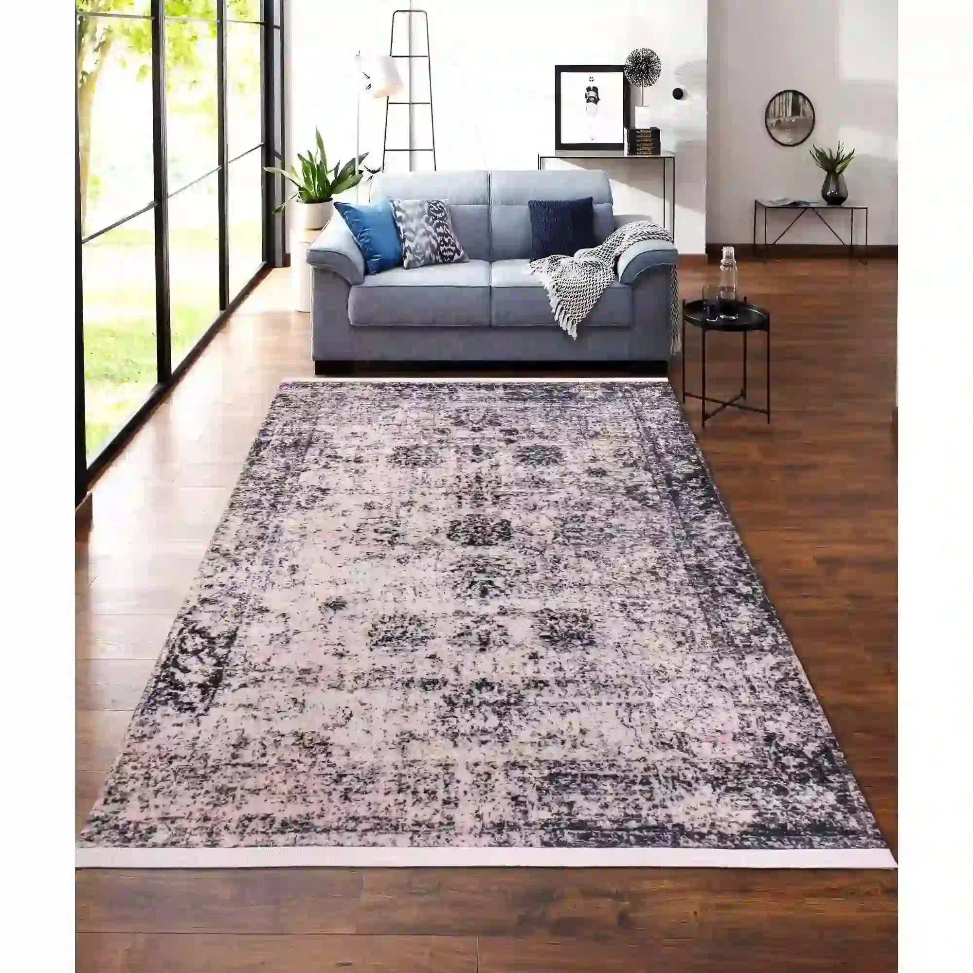 Covor, 160x230 cm, forma dreptunghiulara, tesatura de catifea, multicolor, 1599