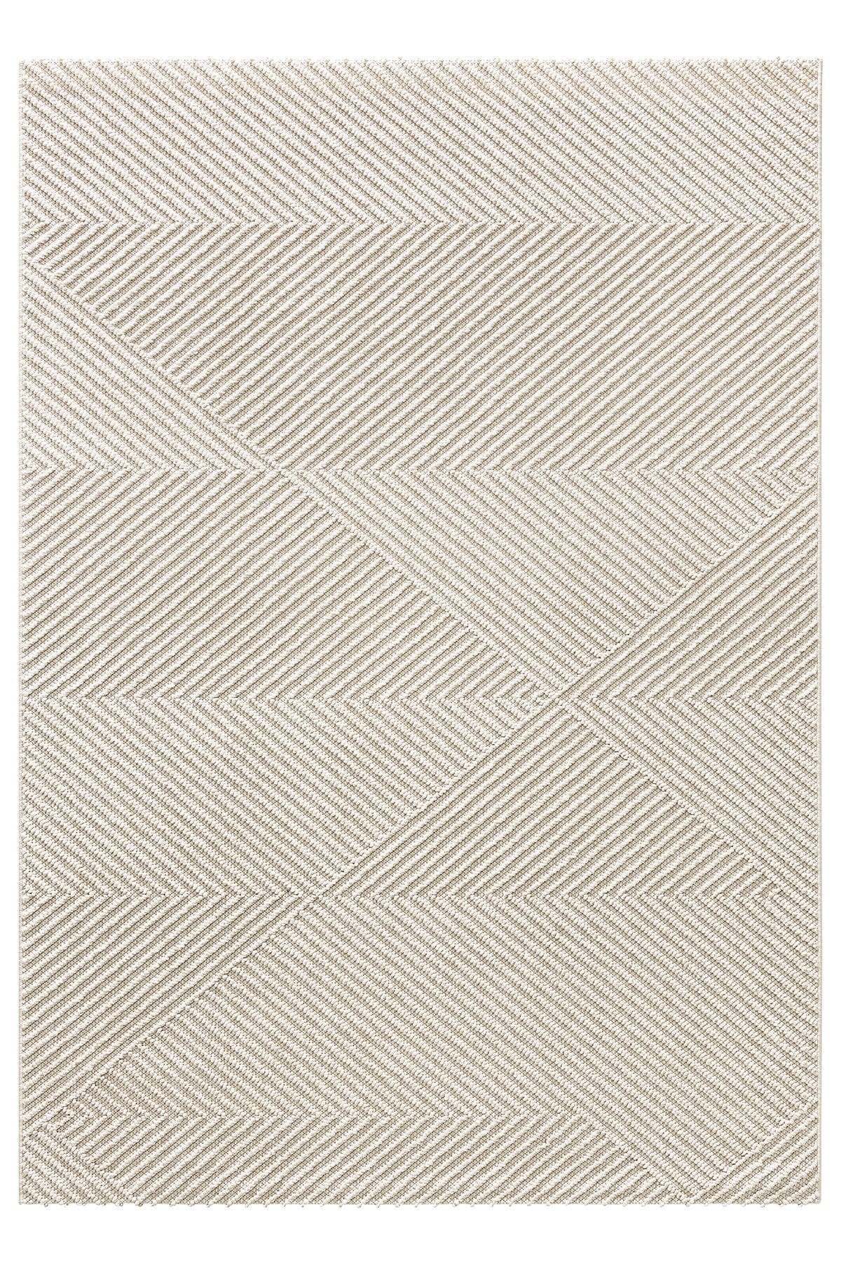 Covor 19270A, 60x100 cm, forma dreptunghiulara, polipropilena, crem