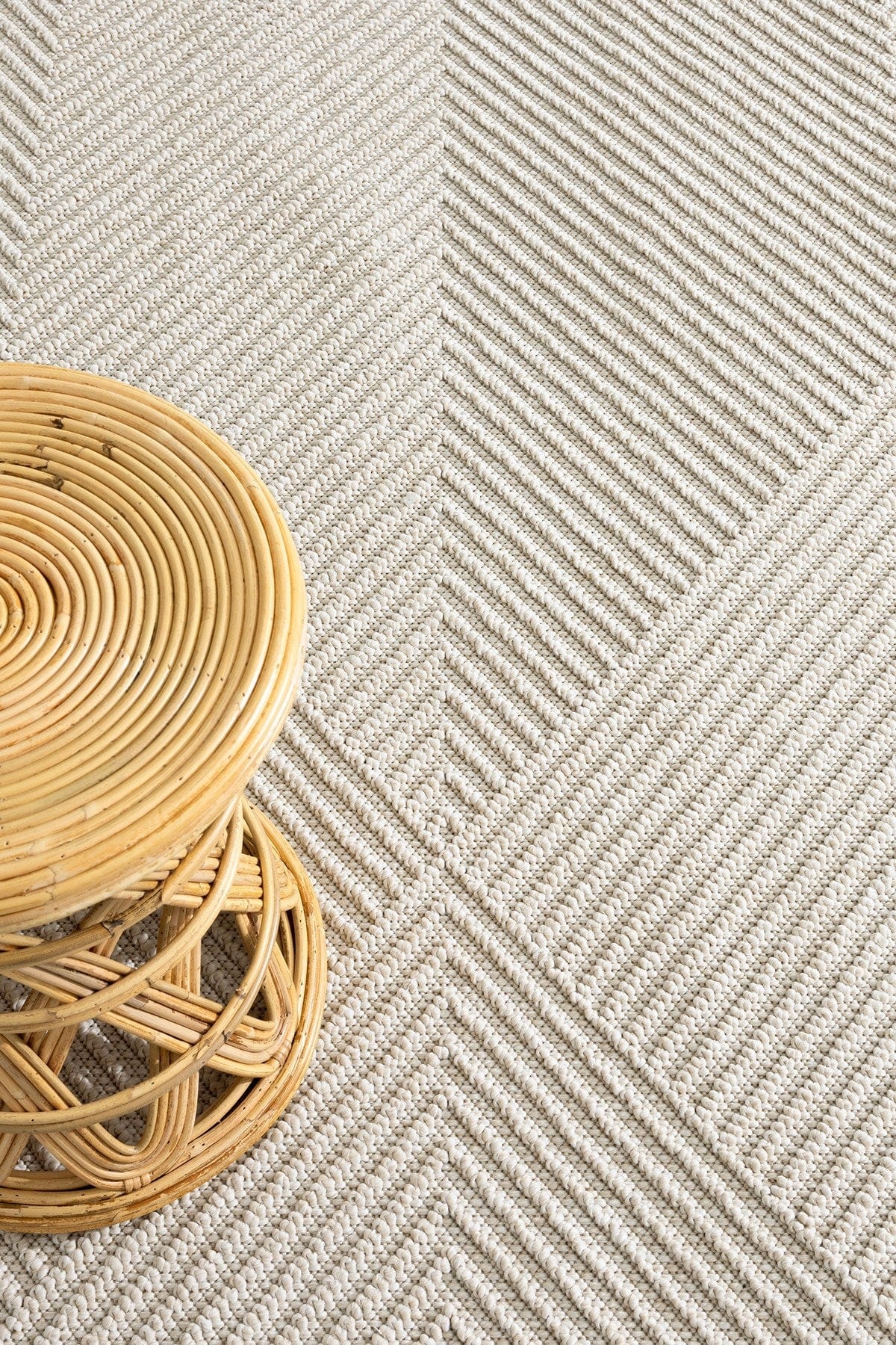 Covor 19270A, 60x100 cm, forma dreptunghiulara, polipropilena, crem