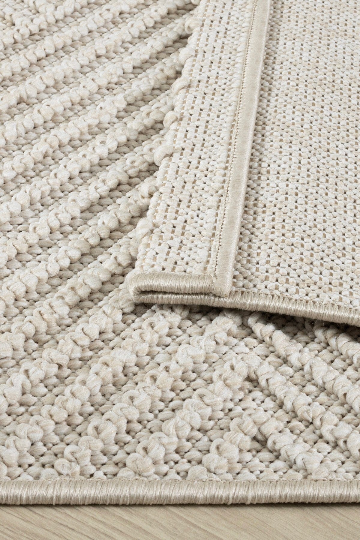 Covor 19270A, 60x100 cm, forma dreptunghiulara, polipropilena, crem