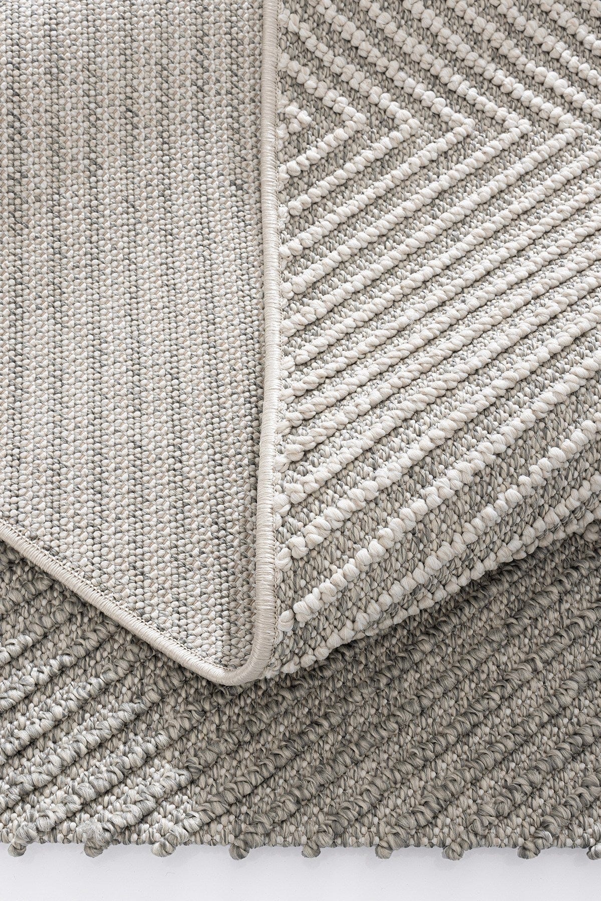 Covor 19270A, 60x100 cm, forma dreptunghiulara, polipropilena, gri/crem