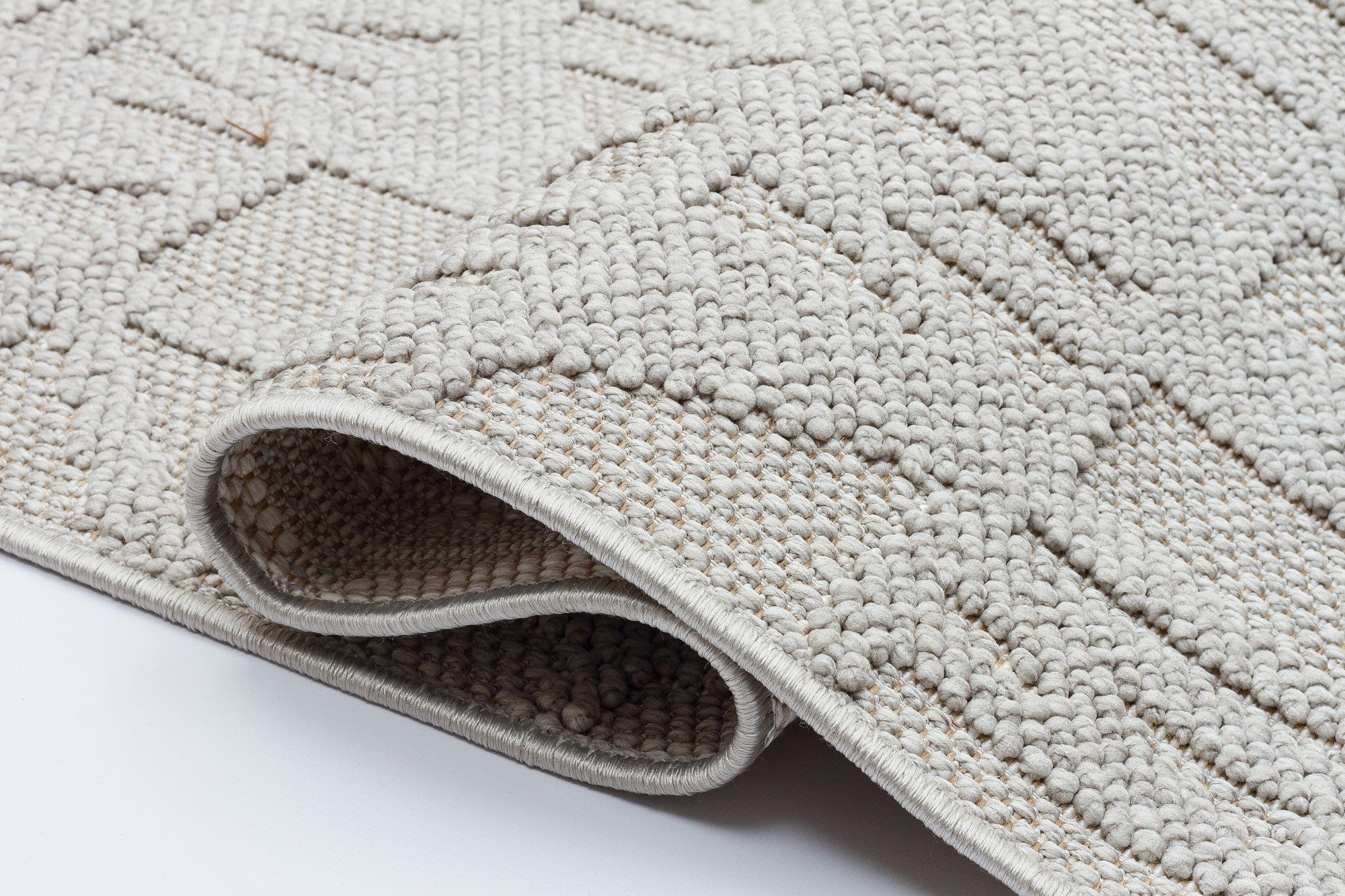 Covor 514SRZ2101, 80x150 cm, forma dreptunghiulara, material tesut, gri