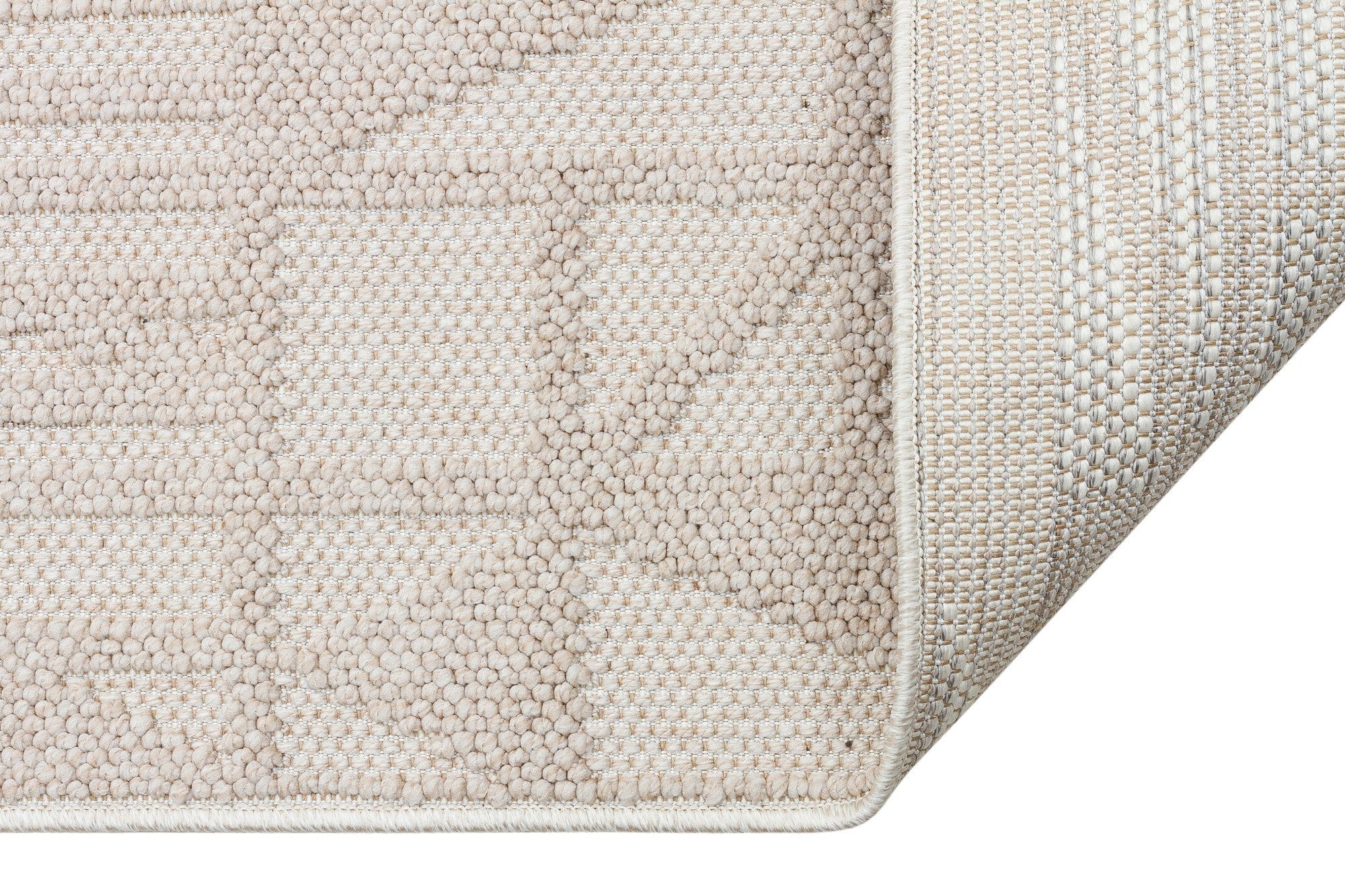 Covor 514SRZ2107, 80x150 cm, forma dreptunghiulara, material tesut, bej