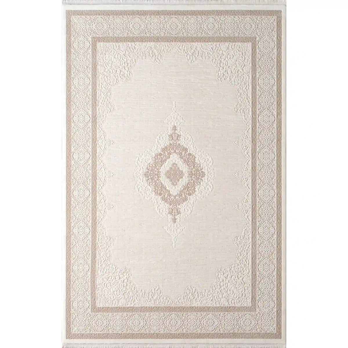 Covor ANETTA 03319C, 160x230 cm, forma dreptunghiulara, acril, crem/bej