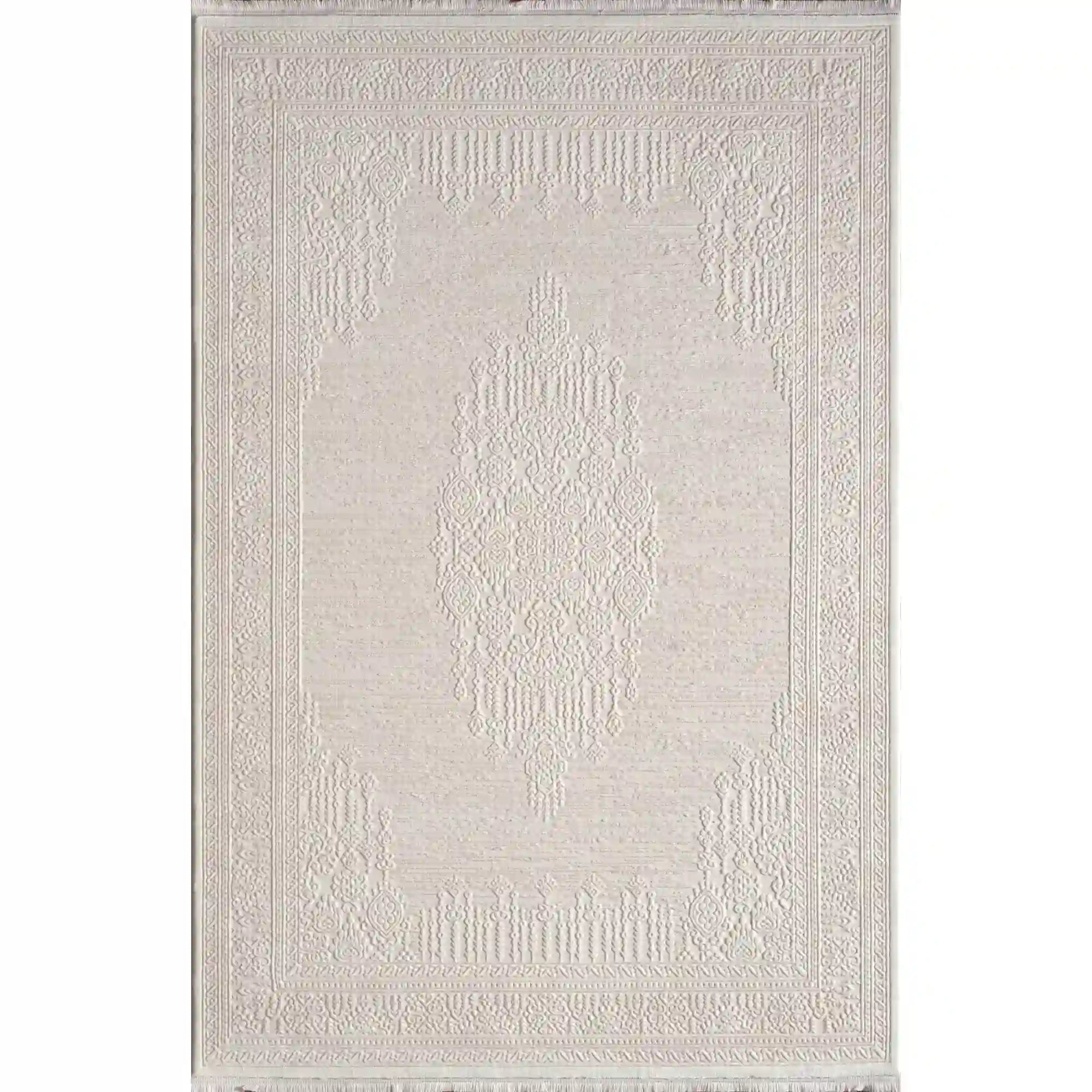 Covor ANETTA 03320B, 160x230 cm, forma dreptunghiulara, acril, crem