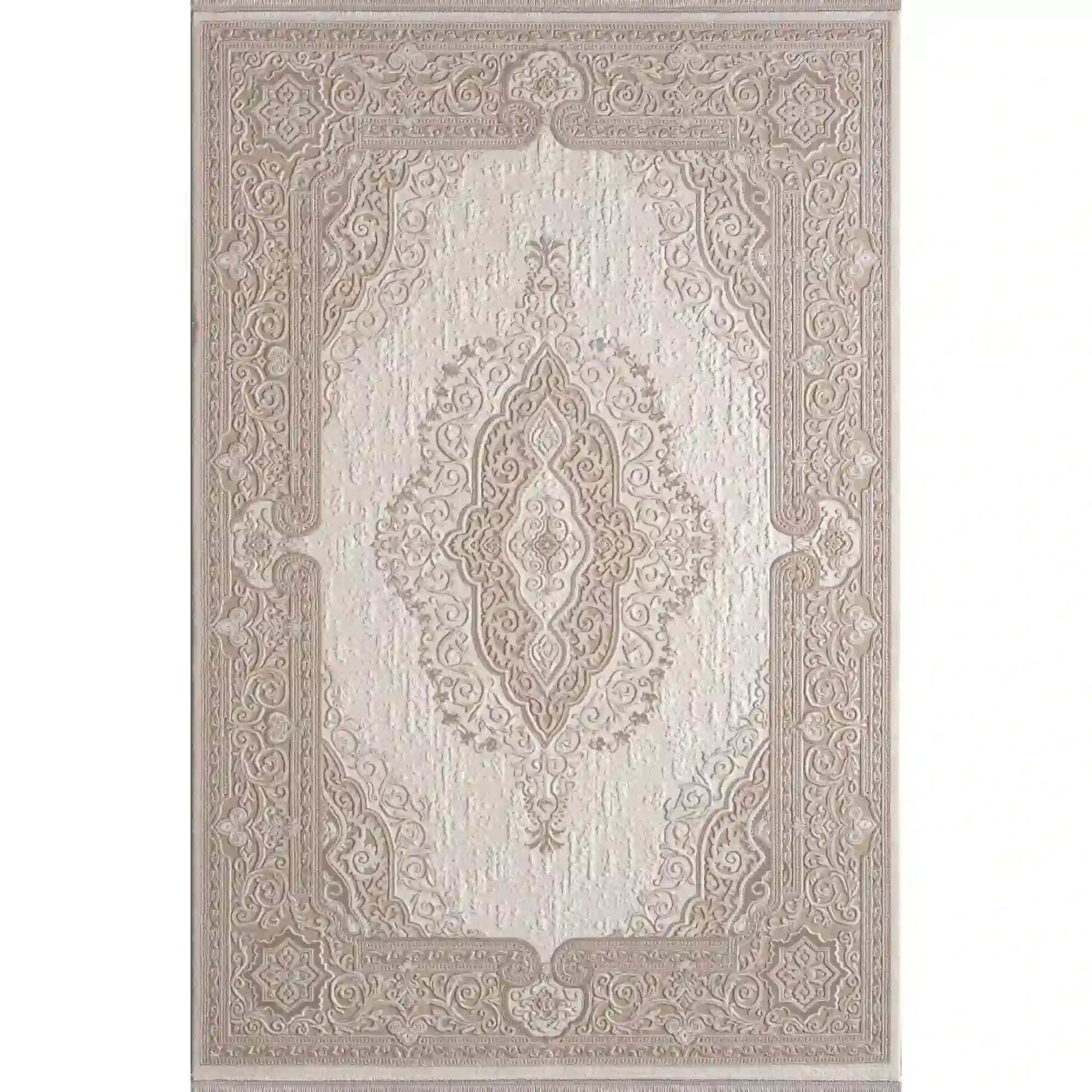 Covor ANETTA 03322A, 160x230 cm, forma dreptunghiulara, acril, crem/bej