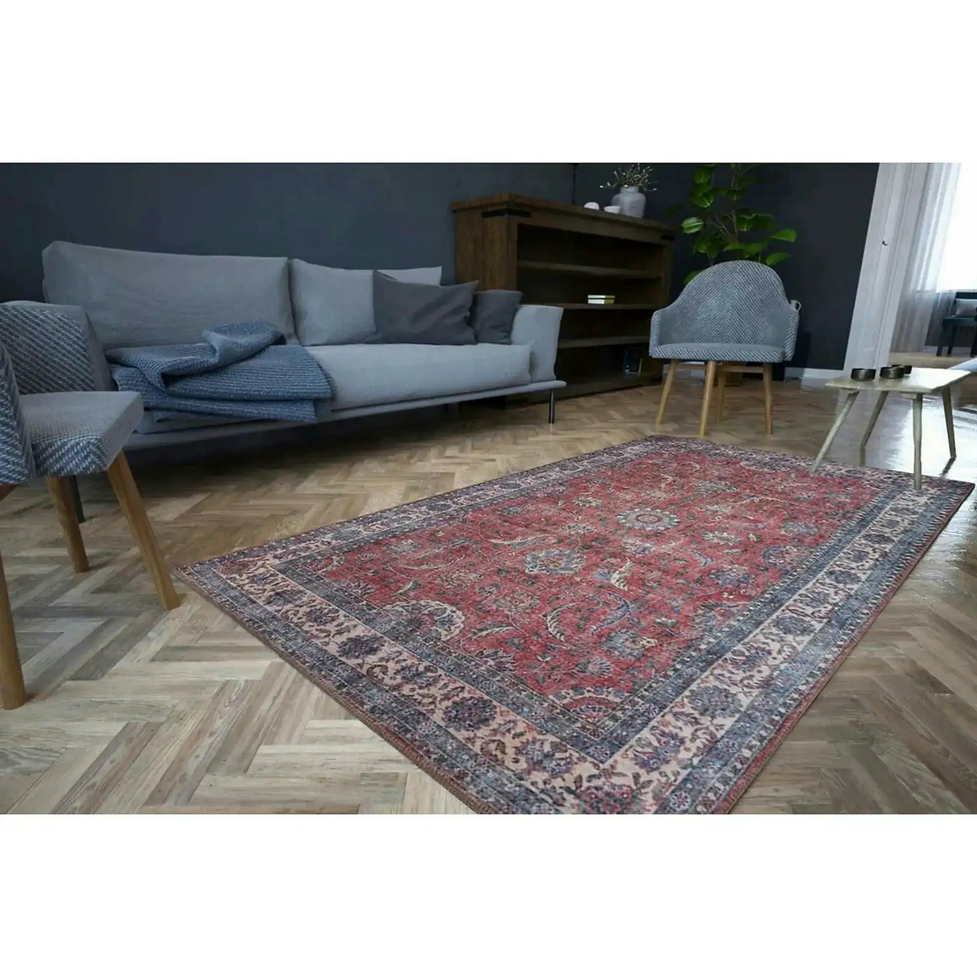 Covor BLUES CHENILLE, 75x150 cm, forma dreptunghiulara, poliester, multicolor, AL 84