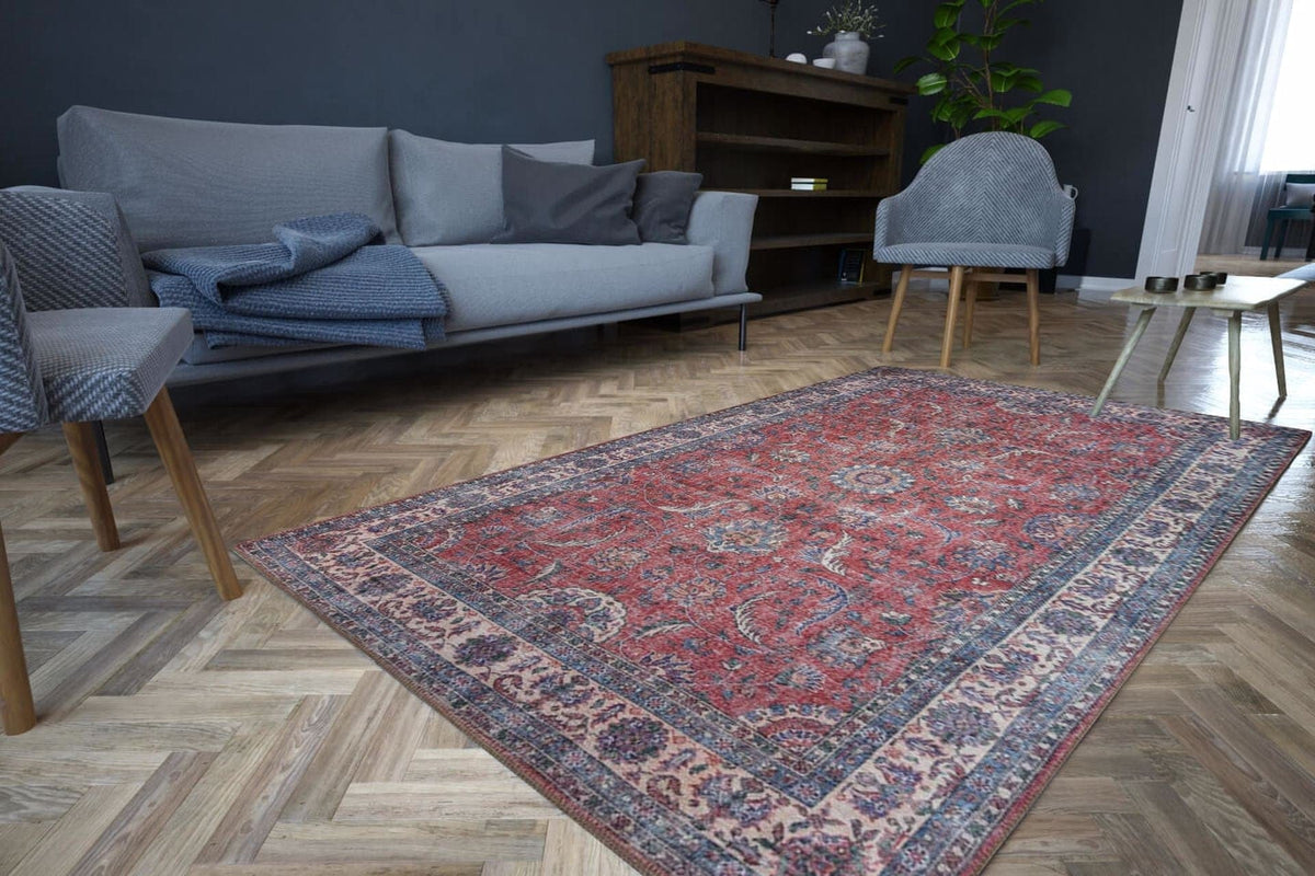 Covor BLUES CHENILLE, 75x150 cm, forma dreptunghiulara, poliester, multicolor, AL 84