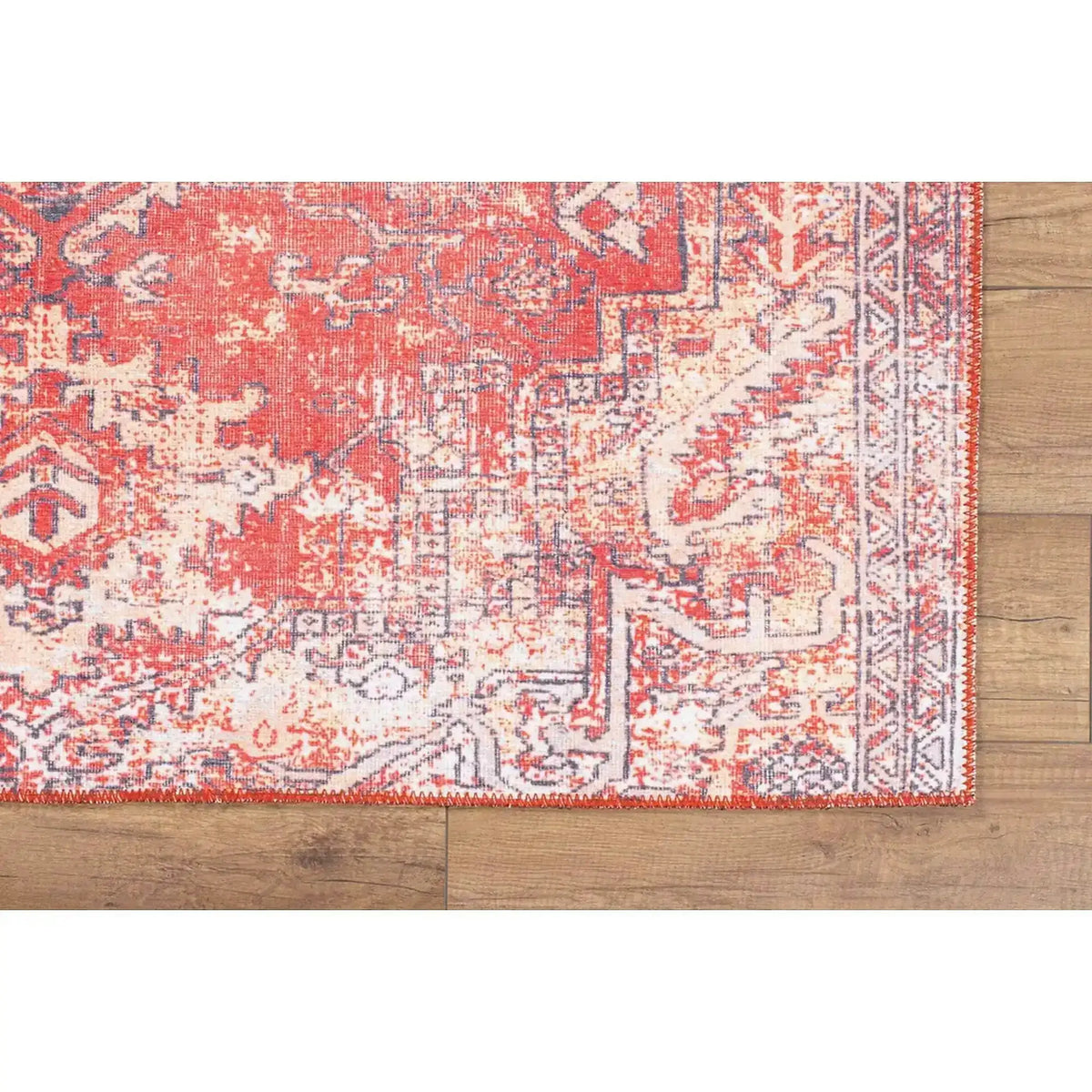 Covor BLUES CHENILLE, 75x150 cm, forma dreptunghiulara, poliester, rosu, AL 269