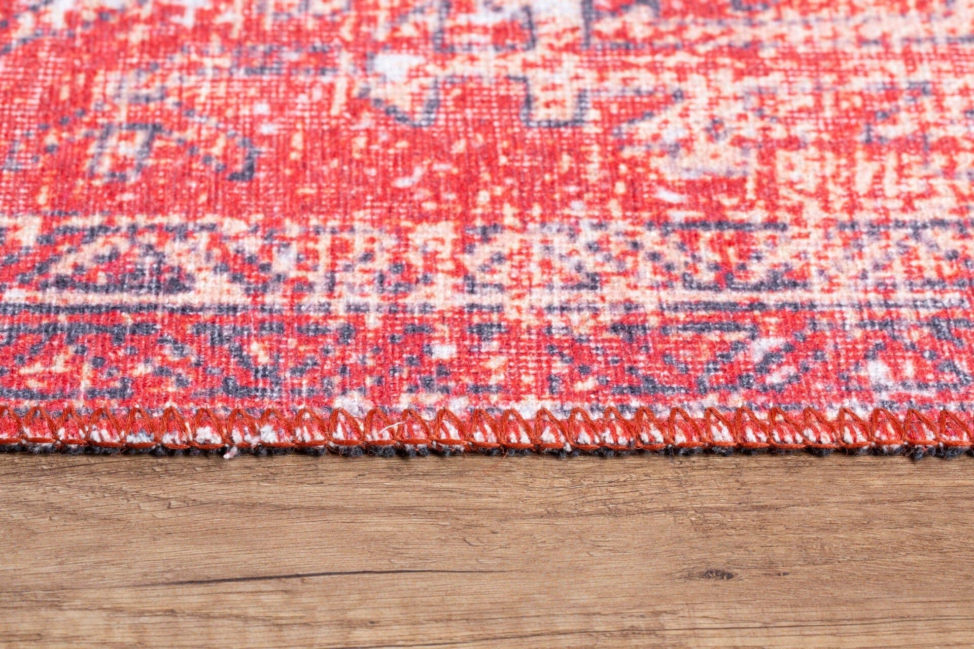 Covor BLUES CHENILLE, 75x150 cm, forma dreptunghiulara, poliester, rosu, AL 269