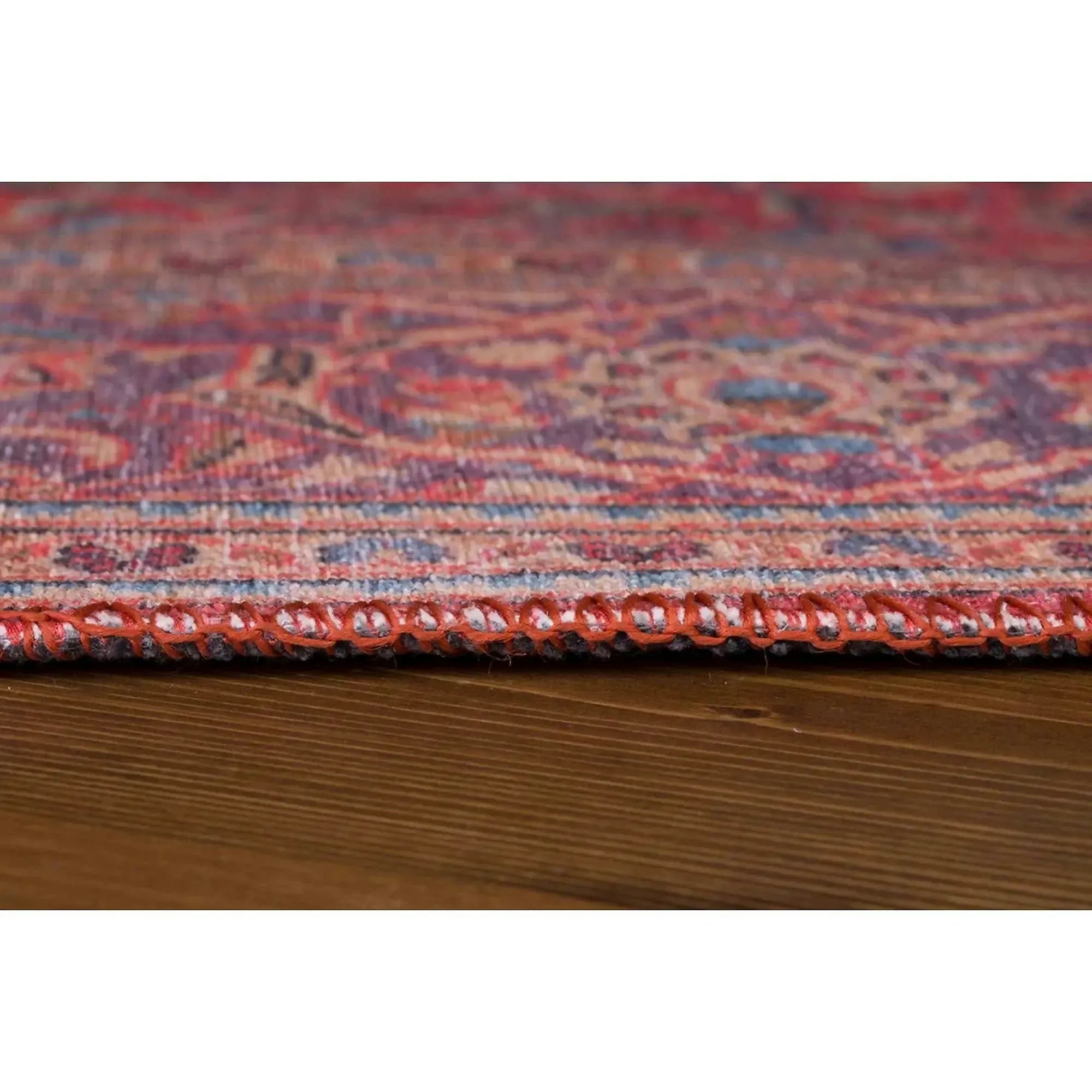 Covor BLUES CHENILLE, 75x150 cm, forma dreptunghiulara, poliester, rosu, AL 53
