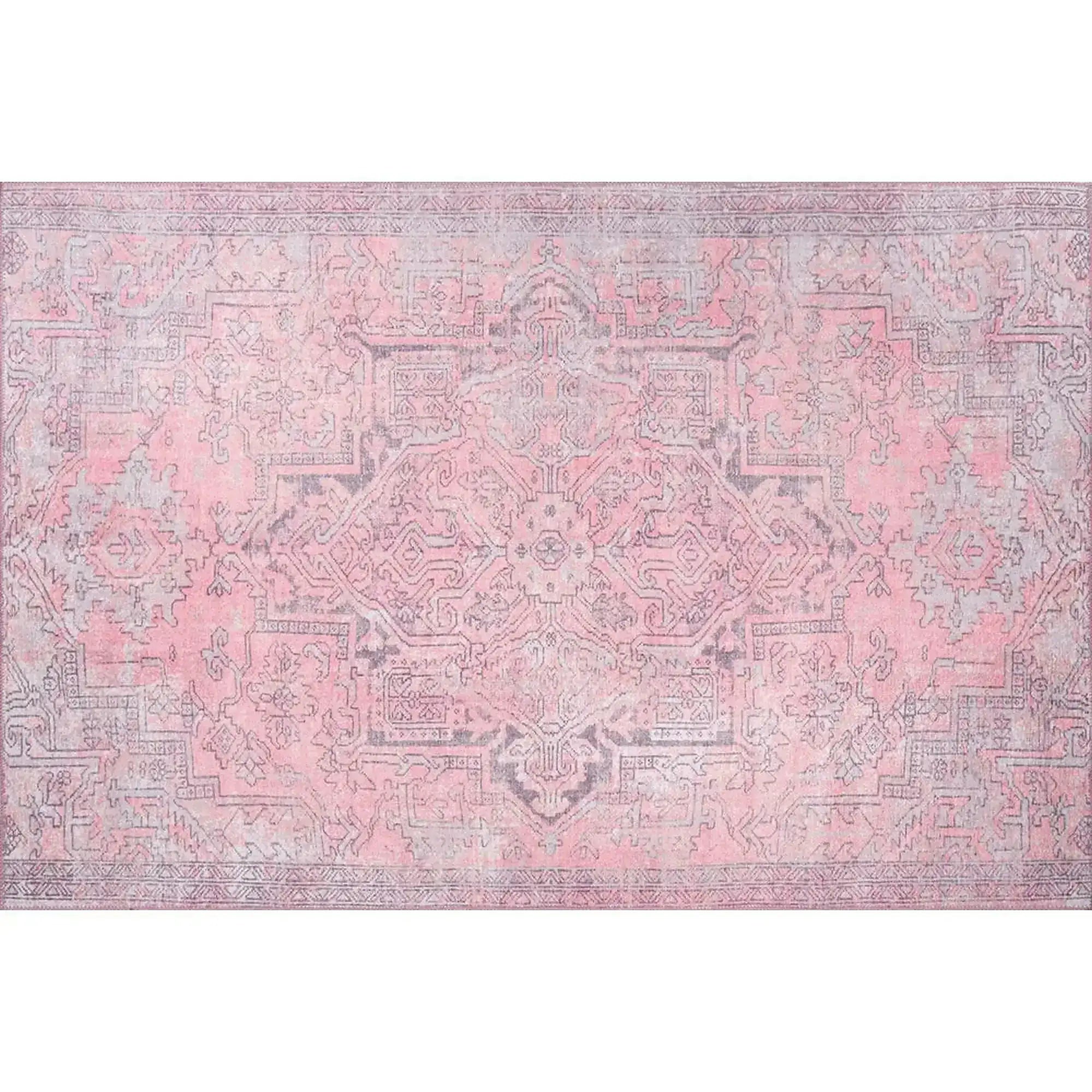 Covor BLUES CHENILLE, 75x150 cm, forma dreptunghiulara, poliester, roz, AL 271