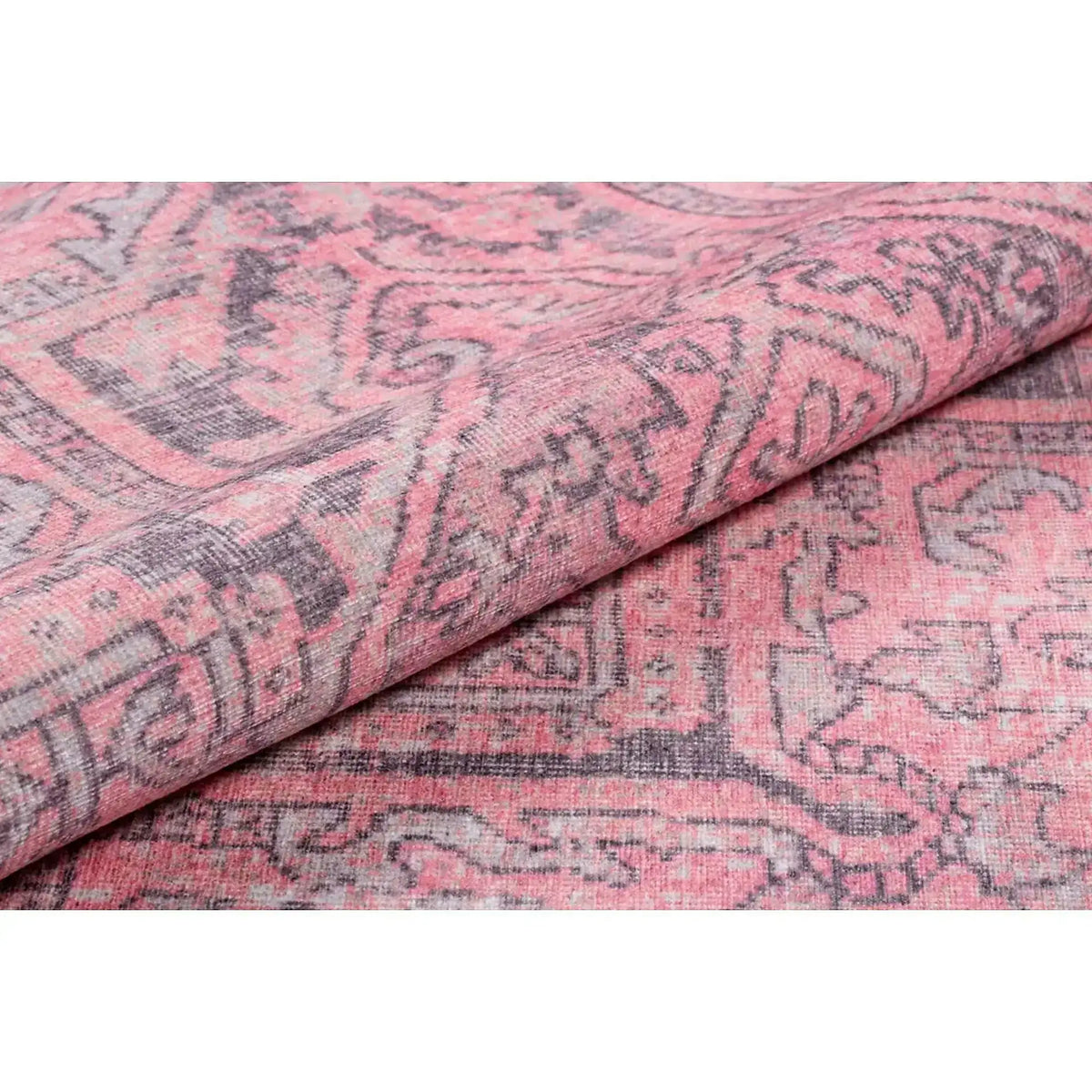 Covor BLUES CHENILLE, 75x150 cm, forma dreptunghiulara, poliester, roz, AL 271
