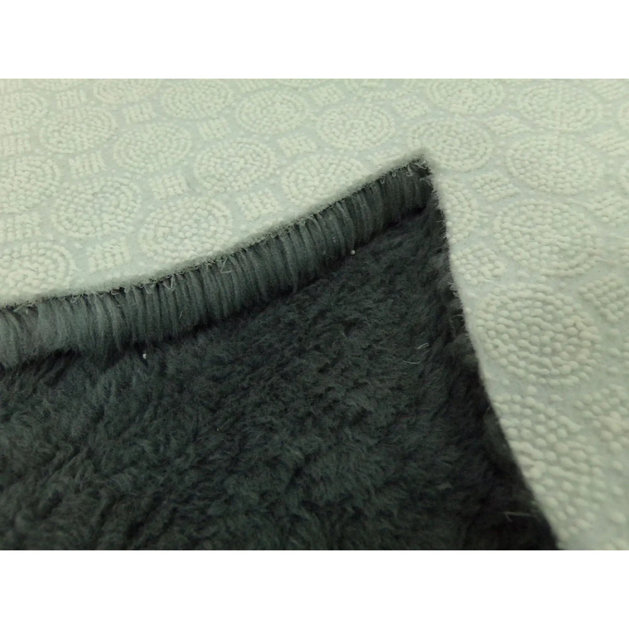Covor DAISY PLUSH, 80x80 cm, forma atipica, poliester, verde