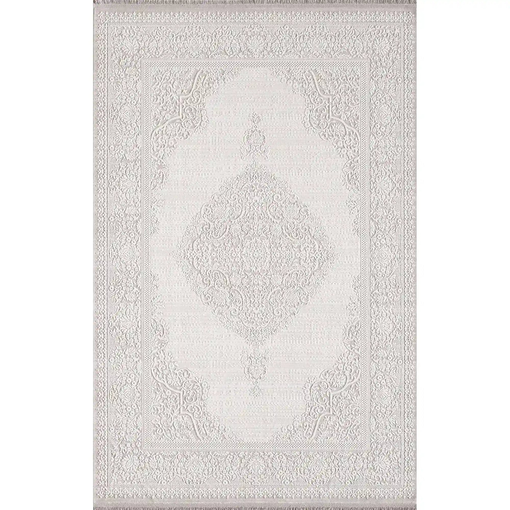 Covor DIOR 02517B, 160x230 cm, forma dreptunghiulara, acril, bej