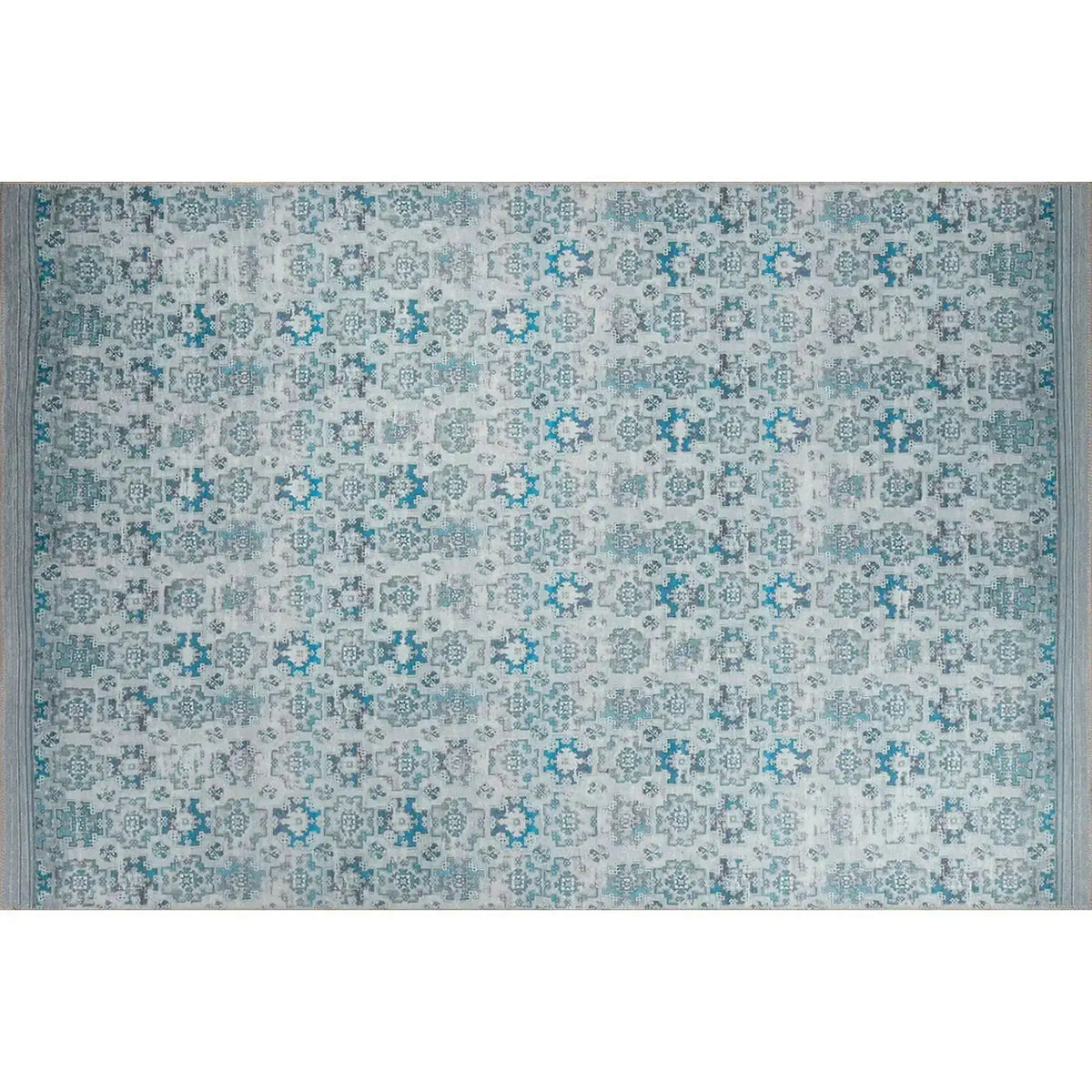 Covor DORIAN CHENILLE, 75x150 cm, forma dreptunghiulara, poliester, albastru, AL 221
