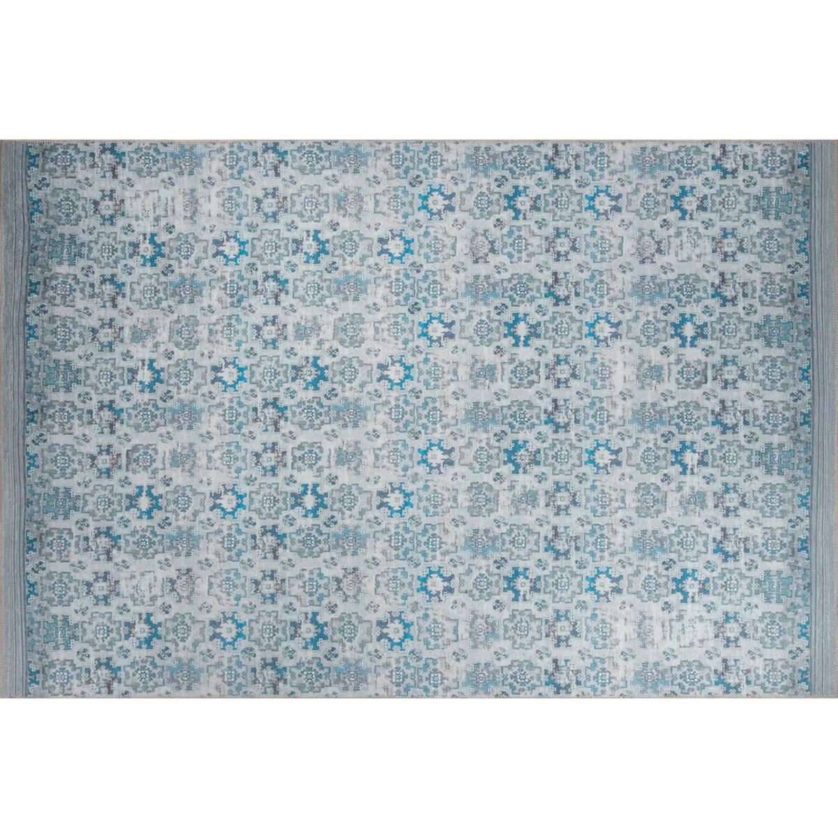 Covor DORIAN CHENILLE, 75x150 cm, forma dreptunghiulara, poliester, albastru, AL 221
