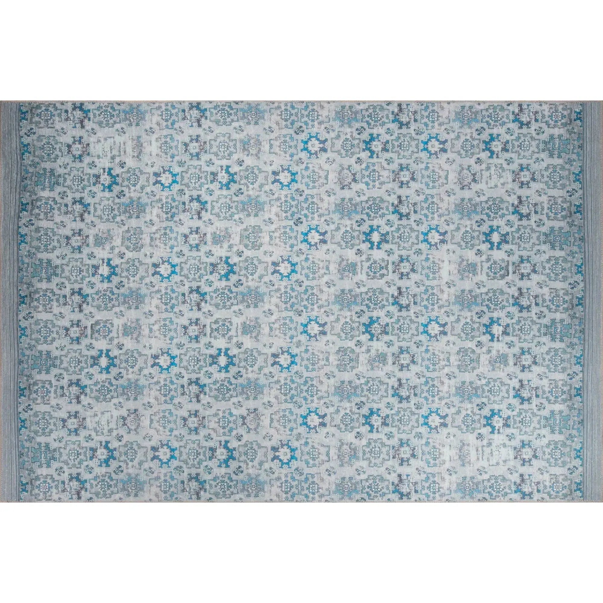 Covor DORIAN CHENILLE, 75x150 cm, forma dreptunghiulara, poliester, albastru, AL 221