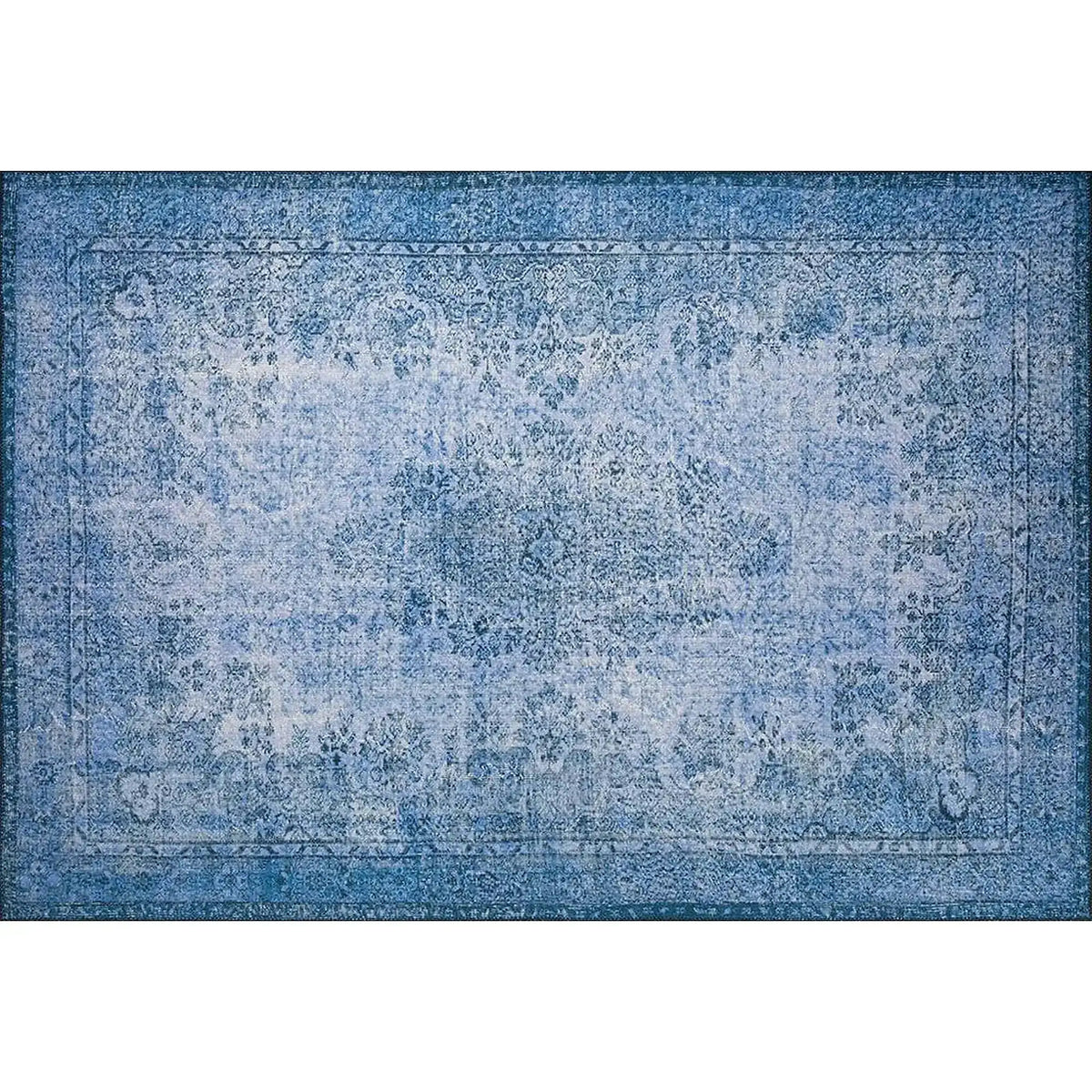 Covor DORIAN CHENILLE, 75x150 cm, forma dreptunghiulara, poliester, albastru inchis, AL 157