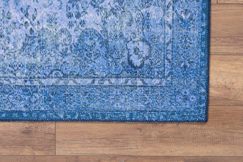 Covor DORIAN CHENILLE, 75x150 cm, forma dreptunghiulara, poliester, albastru inchis, AL 157