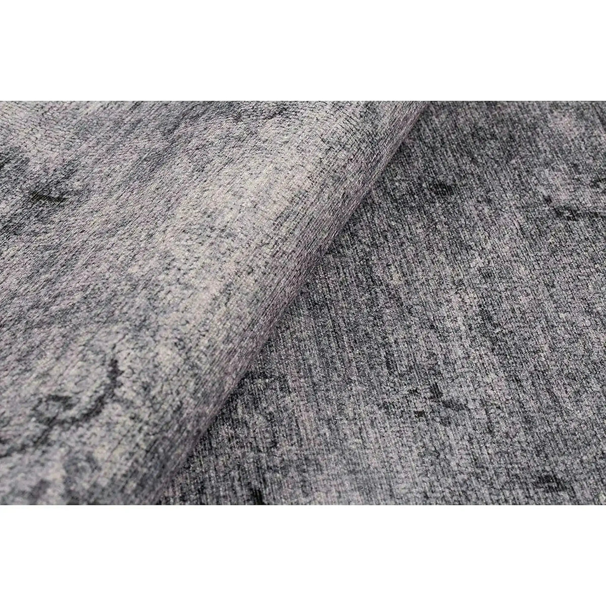Covor DORIAN CHENILLE, 75x150 cm, forma dreptunghiulara, poliester, gri, AL 166
