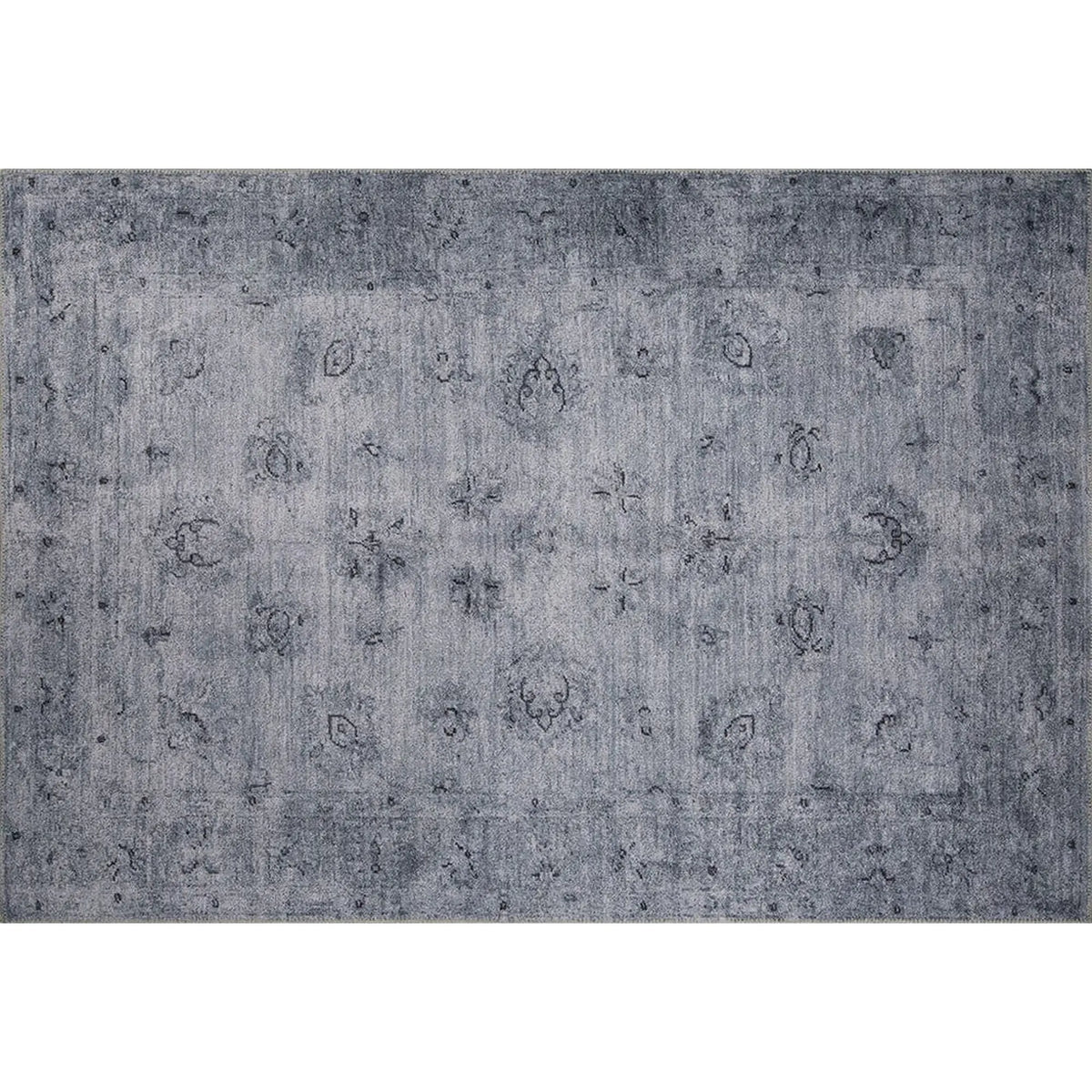 Covor DORIAN CHENILLE, 75x150 cm, forma dreptunghiulara, poliester, gri, AL 166