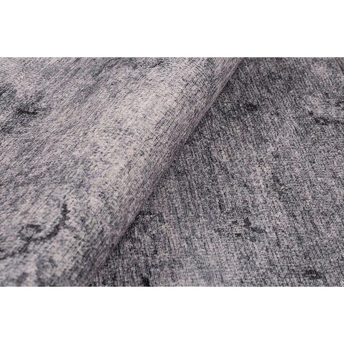 Covor DORIAN CHENILLE, 75x150 cm, forma dreptunghiulara, poliester, gri, AL 166