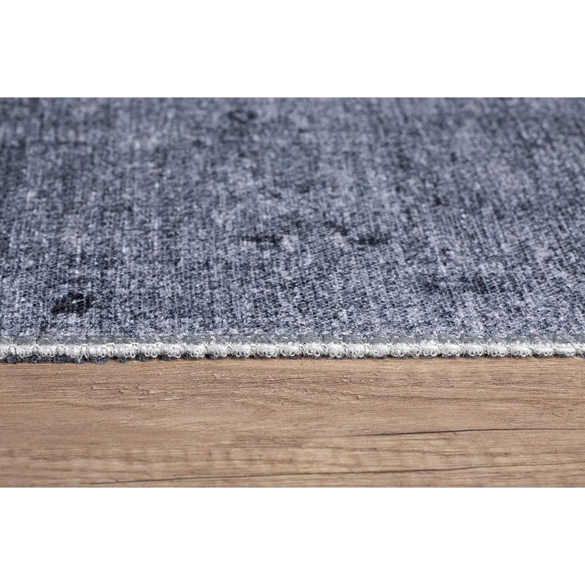 Covor DORIAN CHENILLE, 75x150 cm, forma dreptunghiulara, poliester, gri, AL 166
