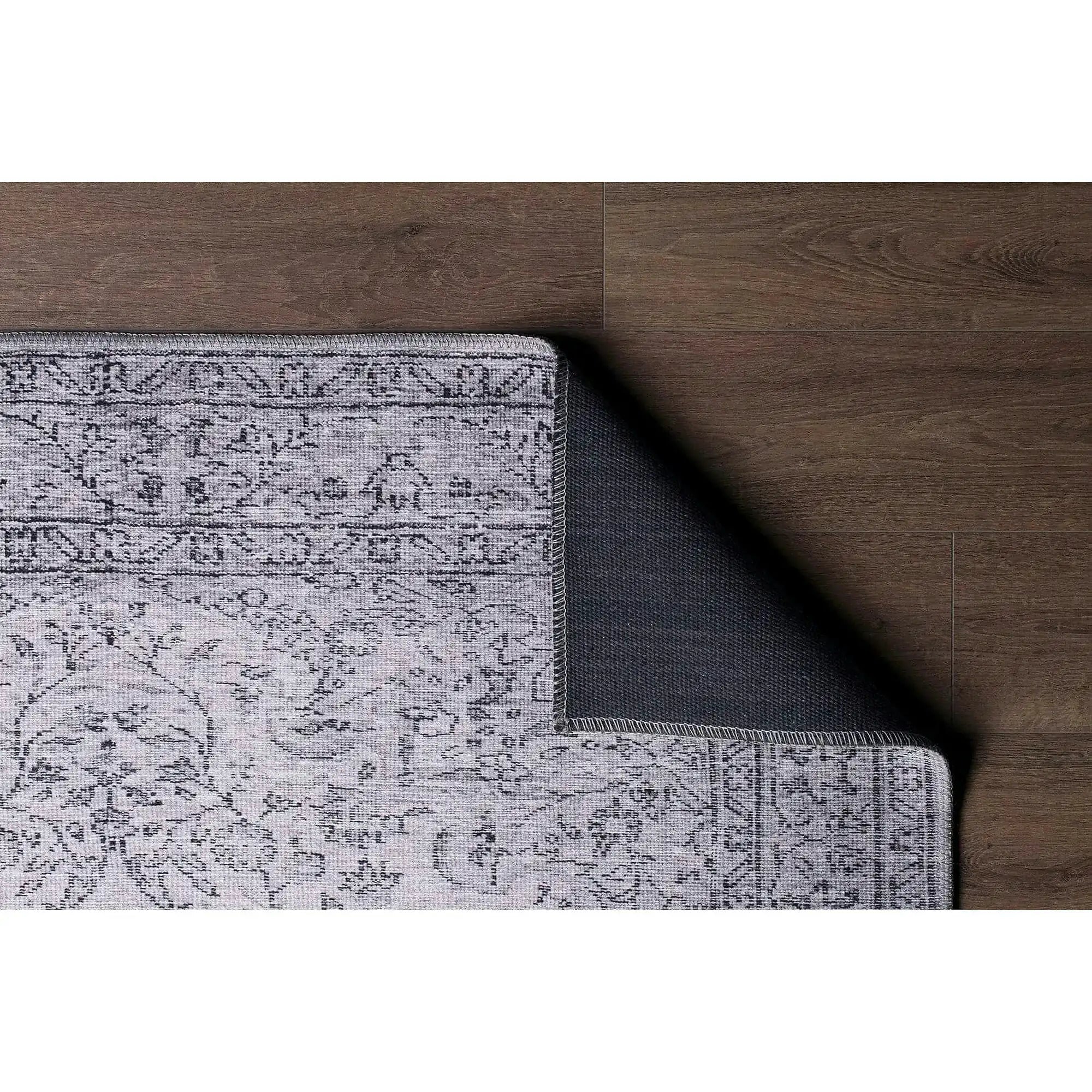 Covor DORIAN CHENILLE, 75x150 cm, forma dreptunghiulara, poliester, gri, AL 97