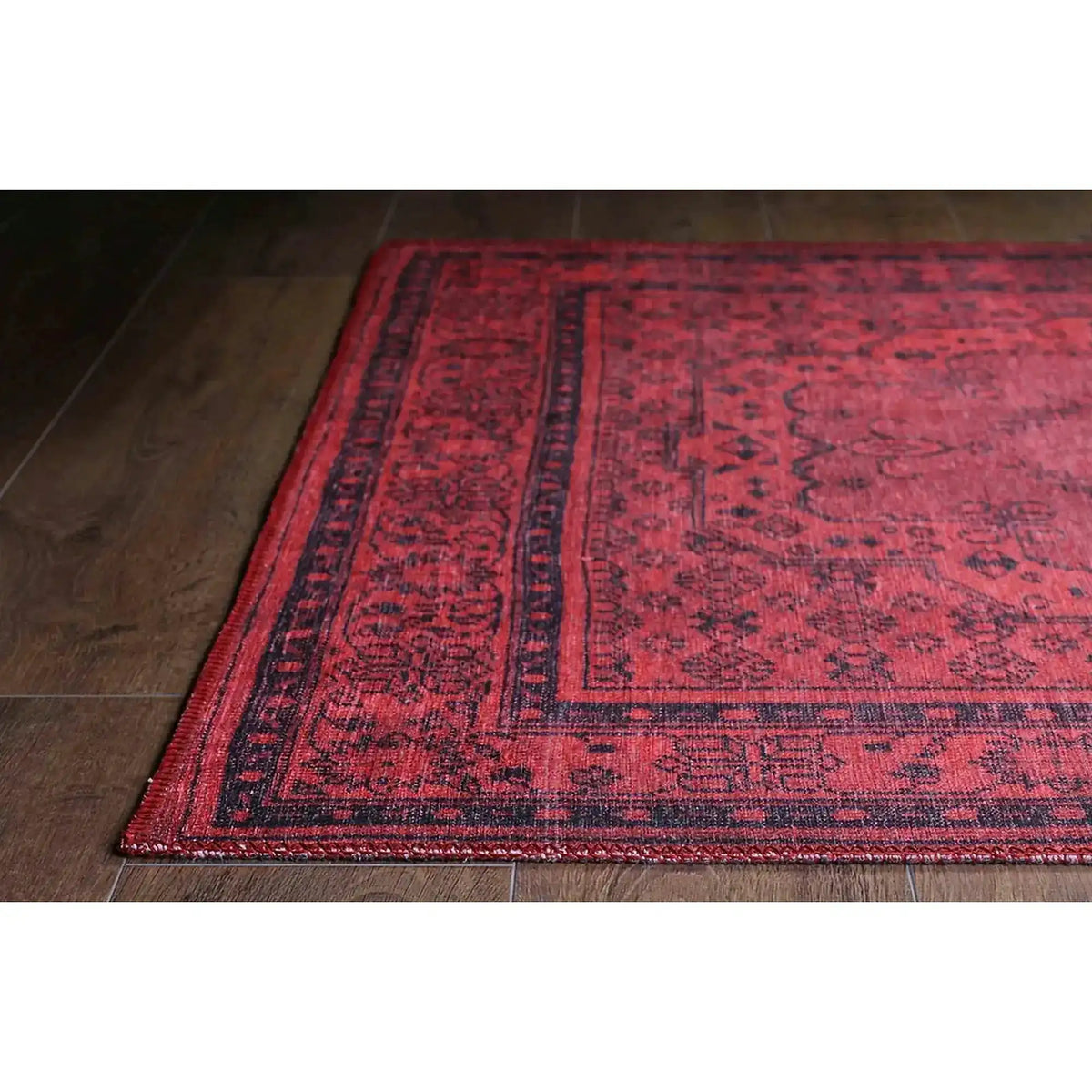 Covor DORIAN CHENILLE, 75x150 cm, forma dreptunghiulara, poliester, rosu, AL 29