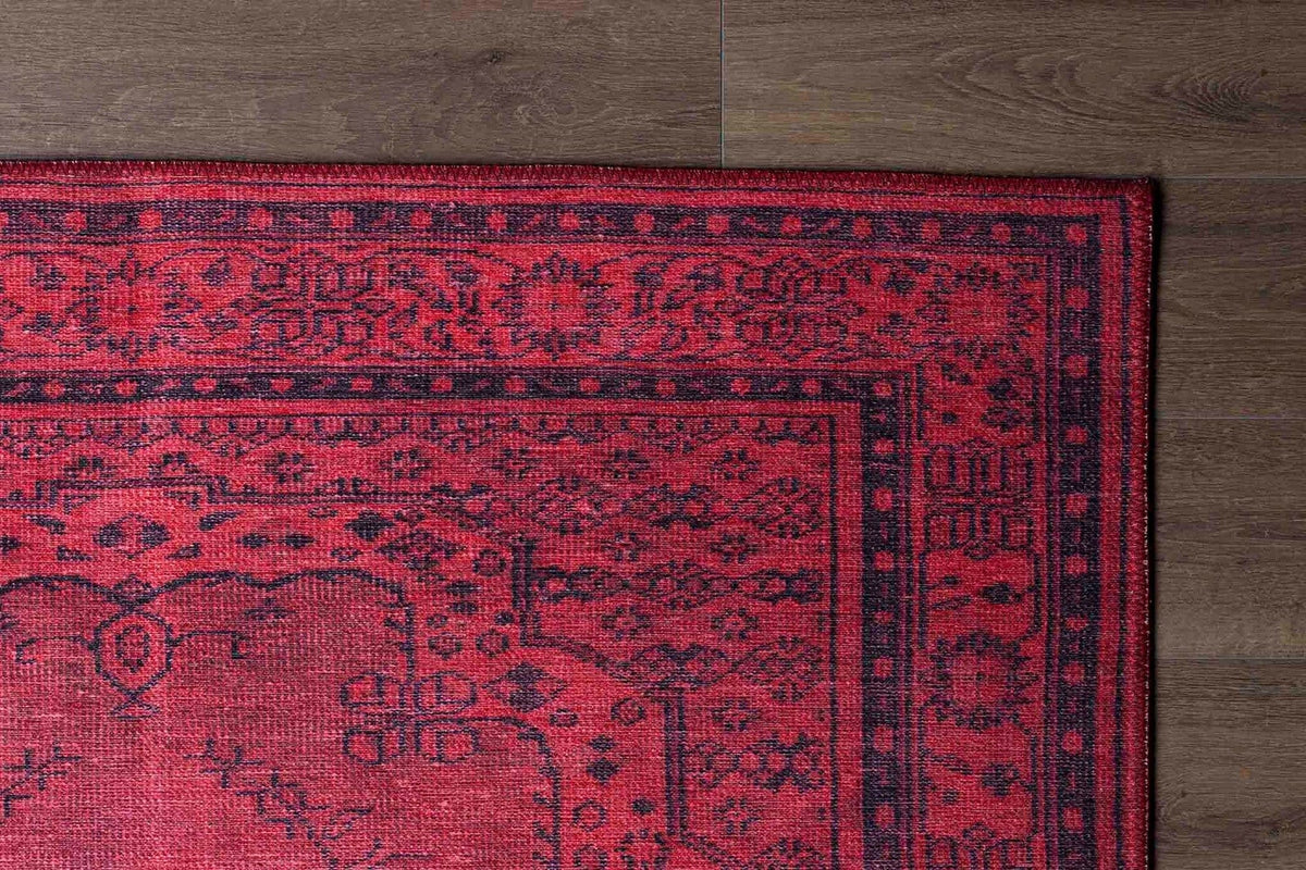 Covor DORIAN CHENILLE, 75x150 cm, forma dreptunghiulara, poliester, rosu, AL 29