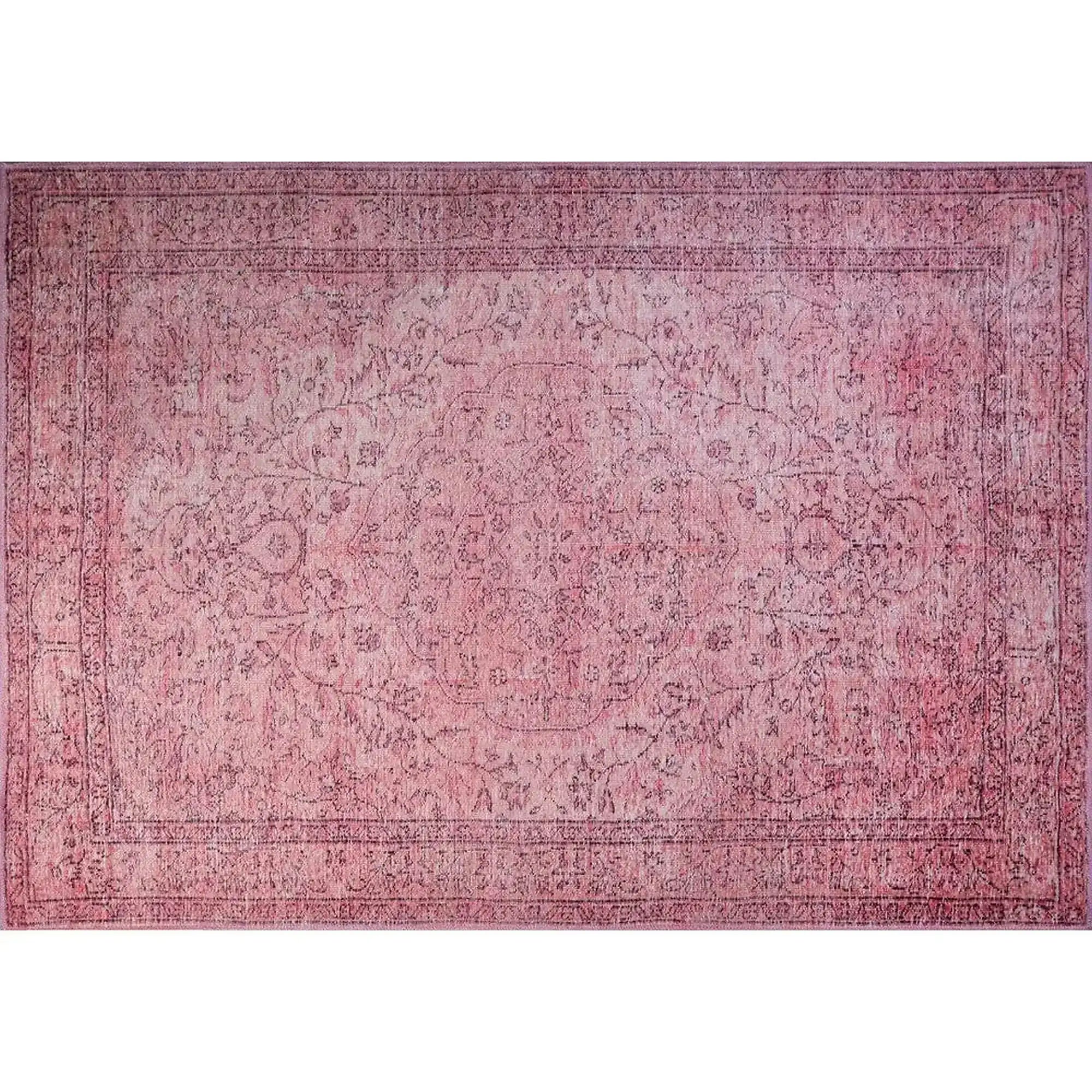 Covor DORIAN CHENILLE, 75x150 cm, forma dreptunghiulara, poliester, roz, AL 137
